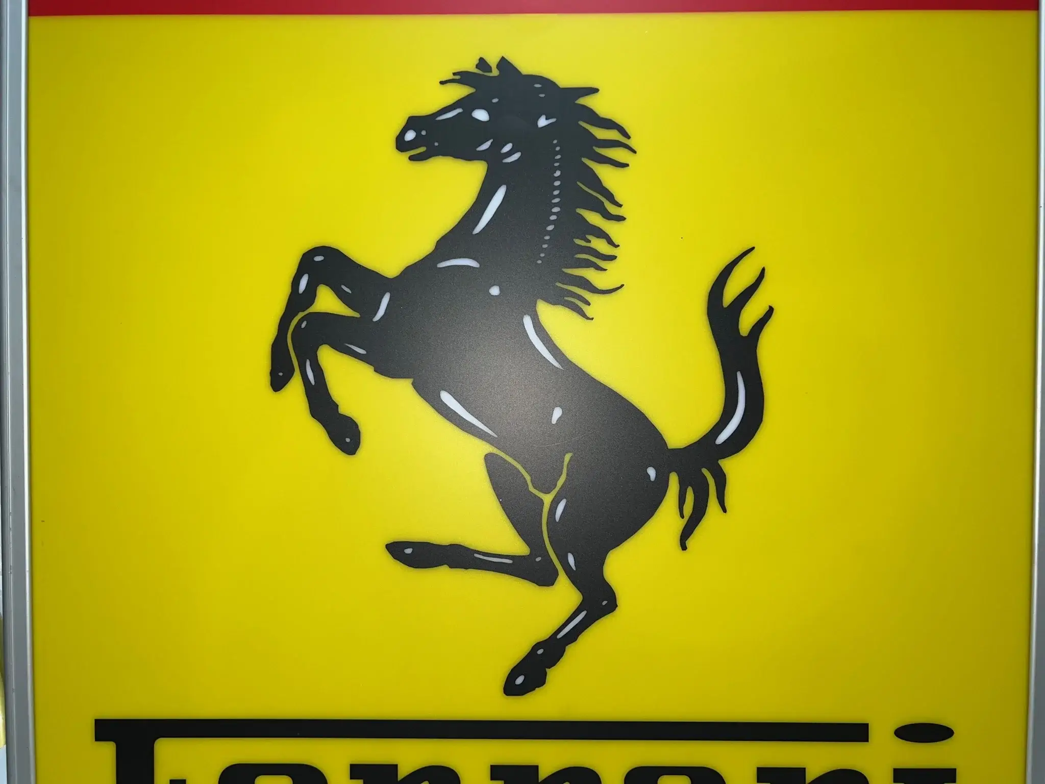 MP: 1990s Illuminated Ferrari Sign | PCARMARKET