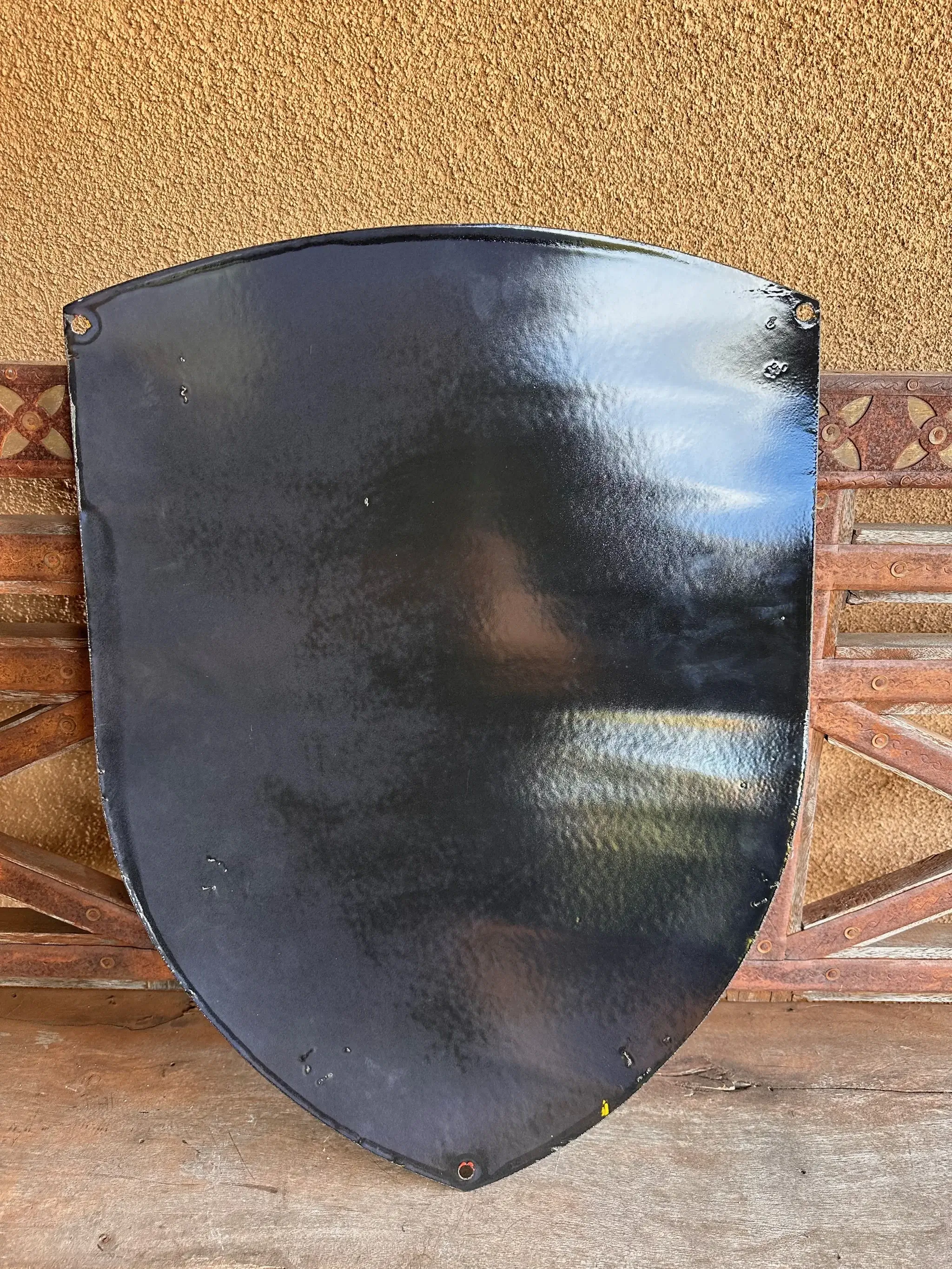 Large Enamel Porsche Style Crest | PCARMARKET