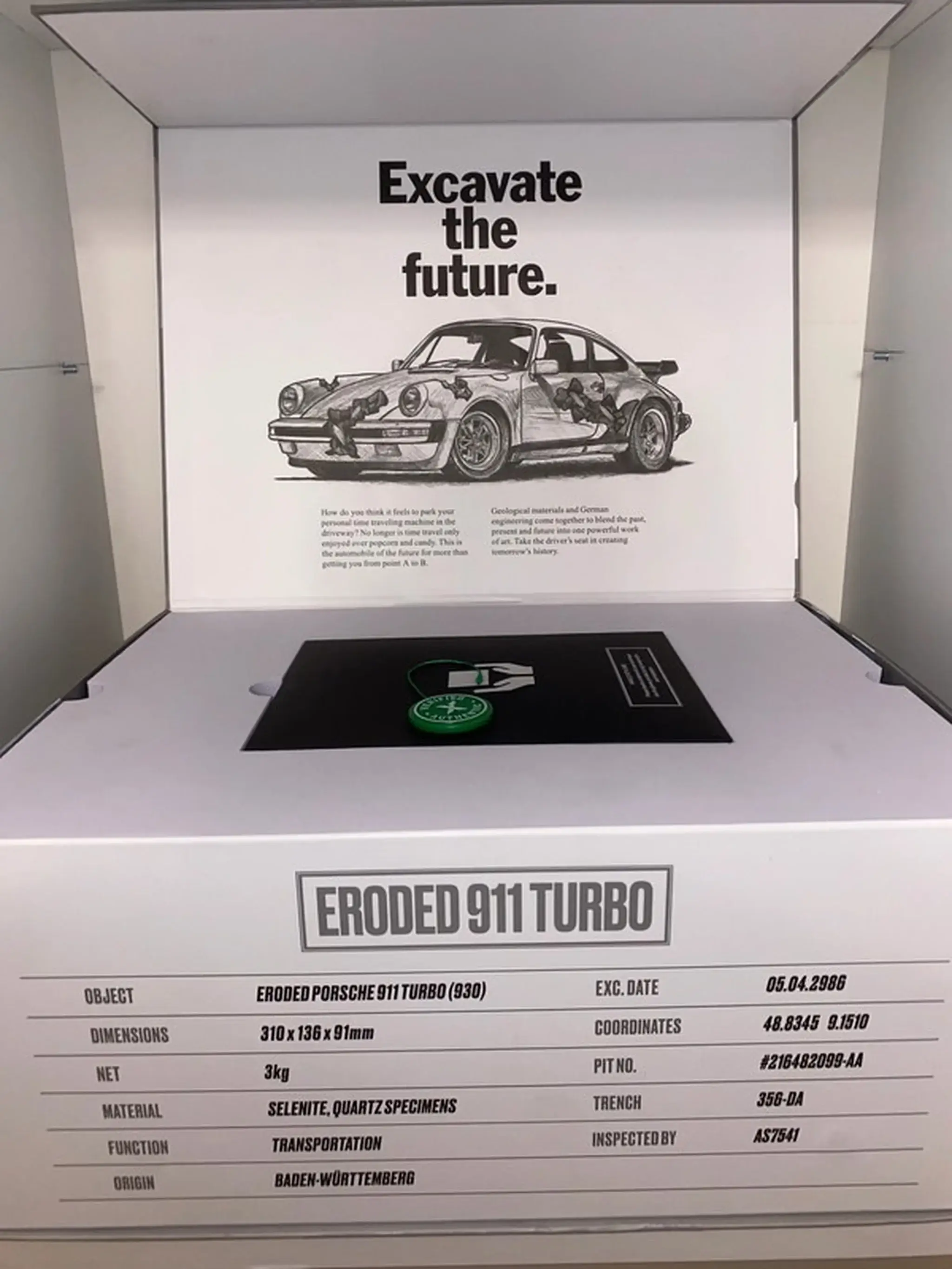 No Reserve Daniel Arsham Eroded Porsche 911 Turbo Grey #239/500