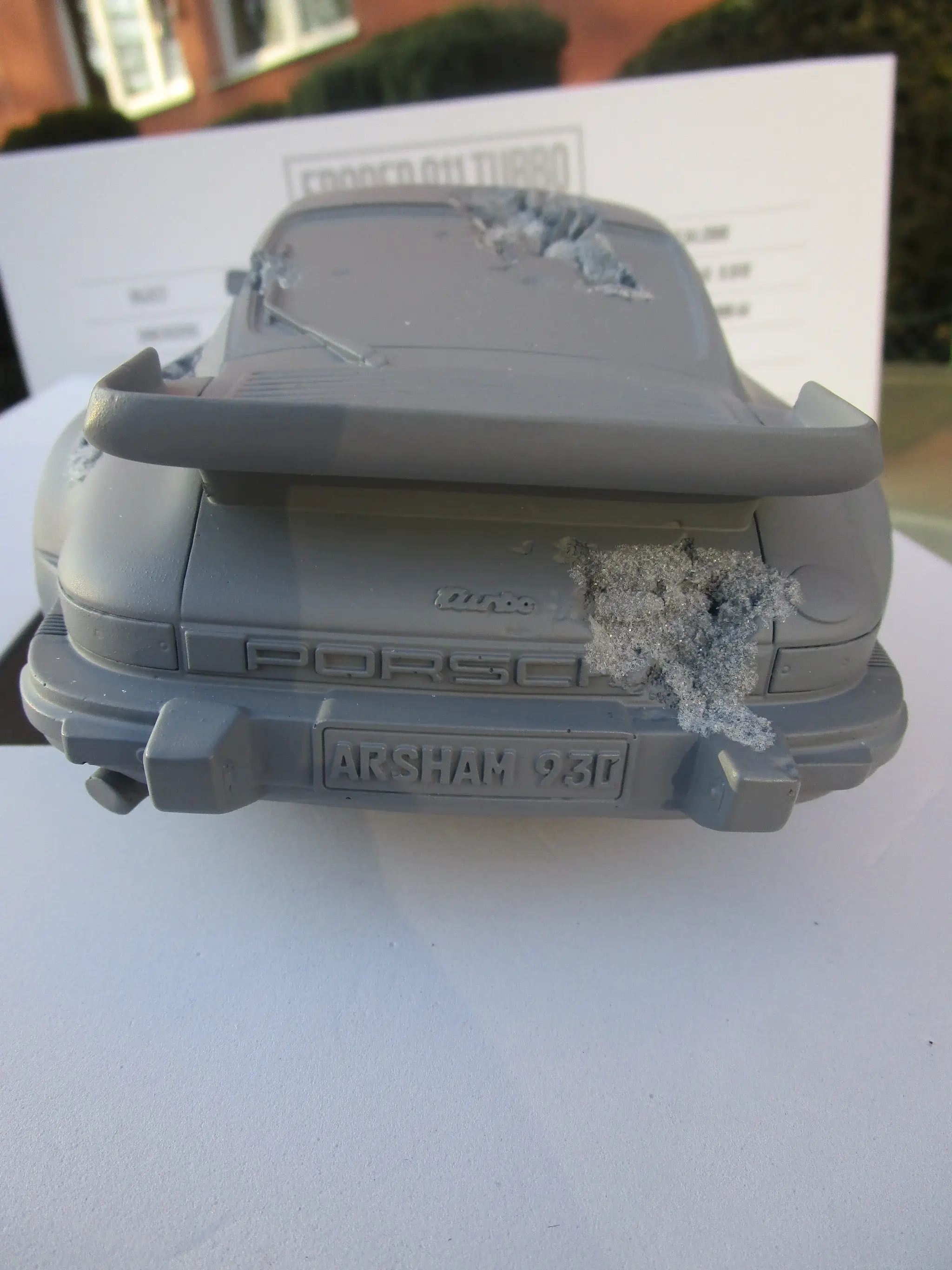 No Reserve Daniel Arsham Eroded Porsche 911 Turbo Grey #239/500