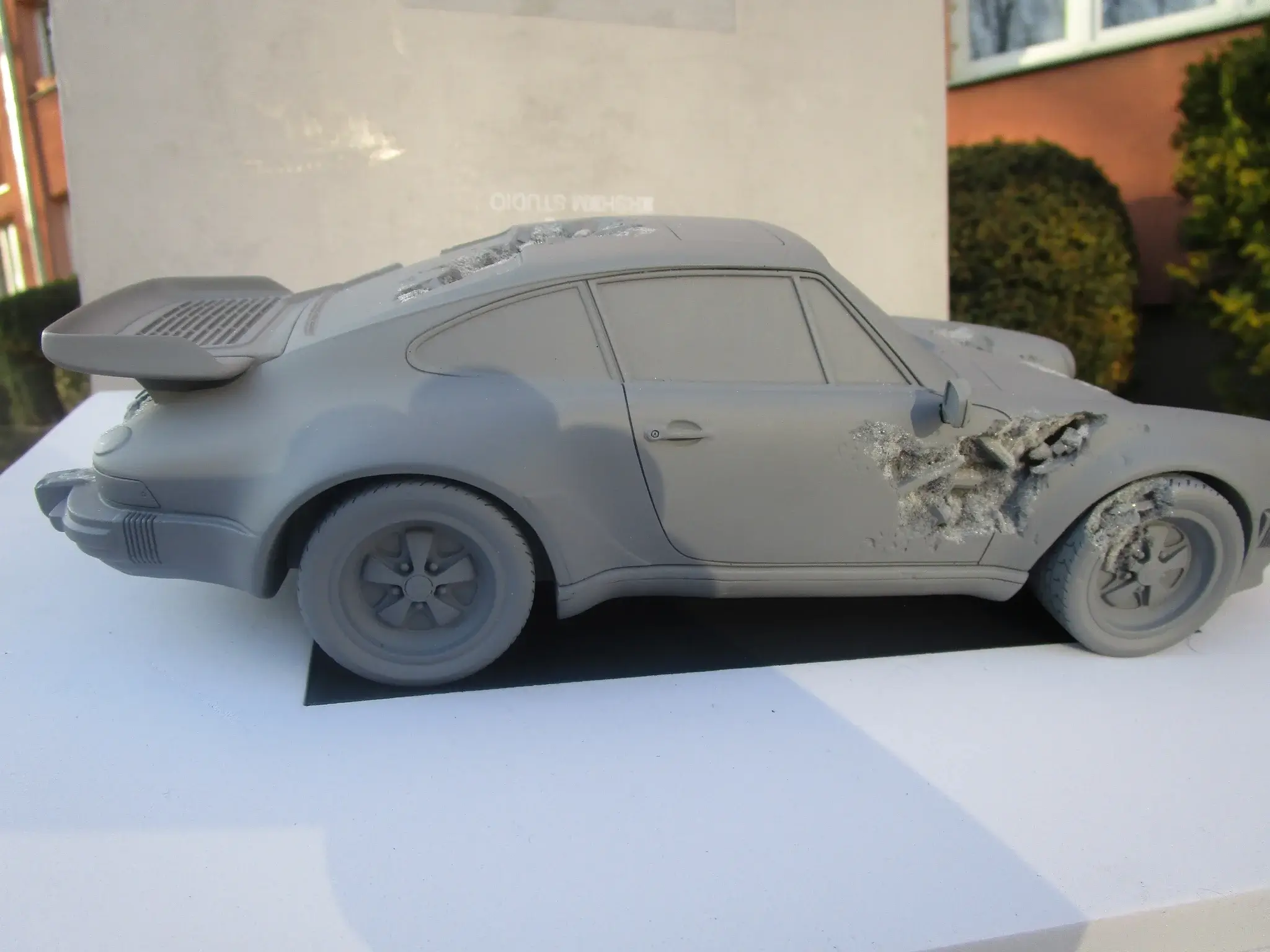 No Reserve Daniel Arsham Eroded Porsche 911 Turbo Grey #239/500