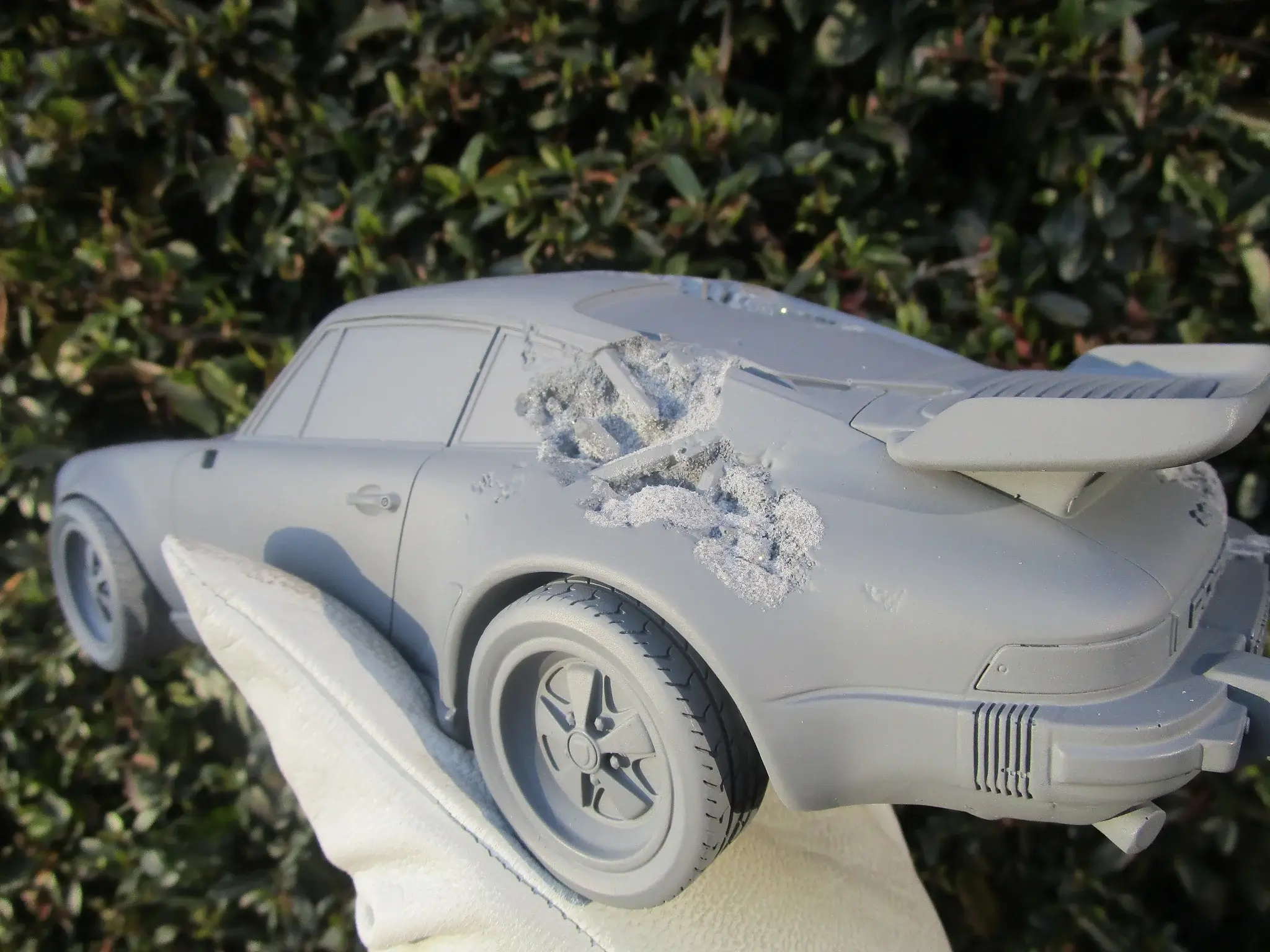 No Reserve Daniel Arsham Eroded Porsche 911 Turbo Grey #239/500