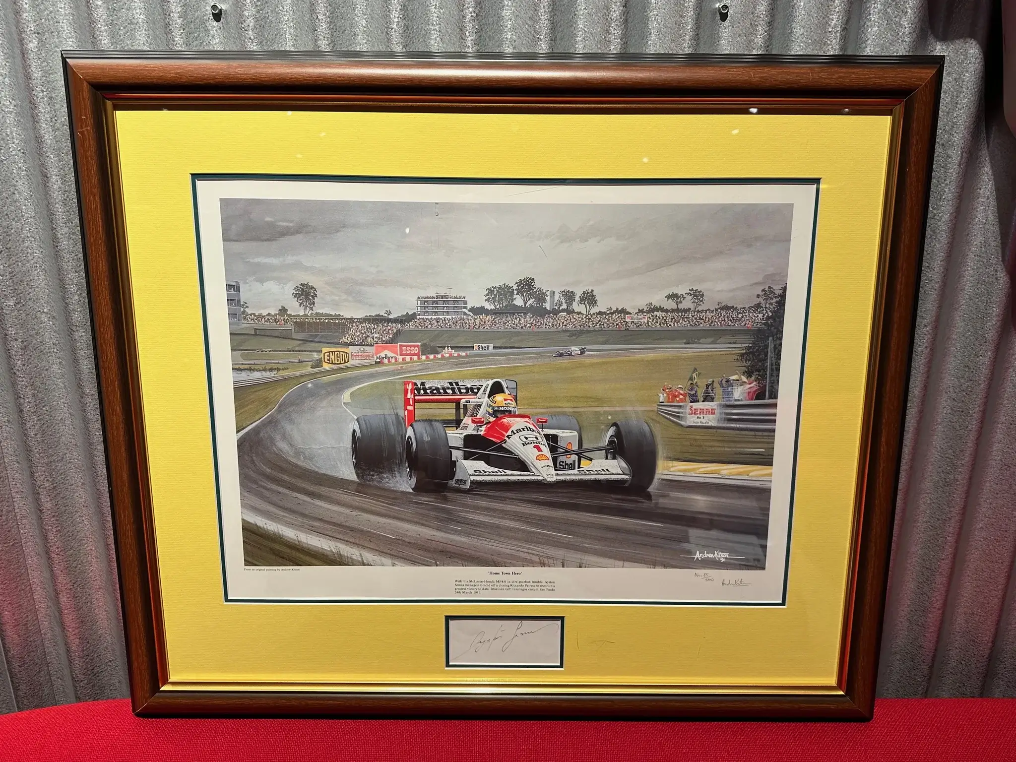No Reserve Ayrton Senna Signed 