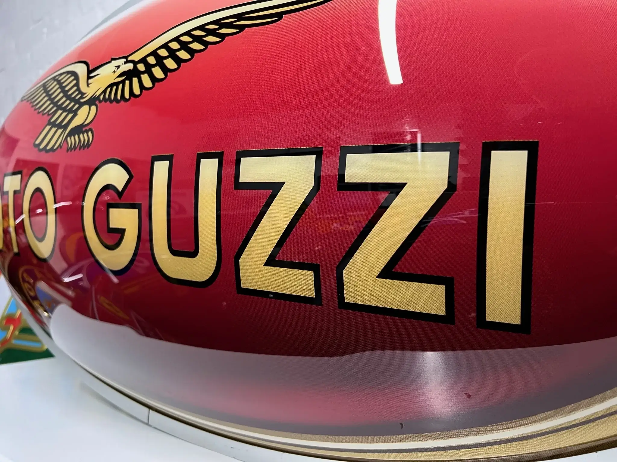 MP: Illuminated Double-Sided Moto Guzzi Motorcycle Sign | PCARMARKET