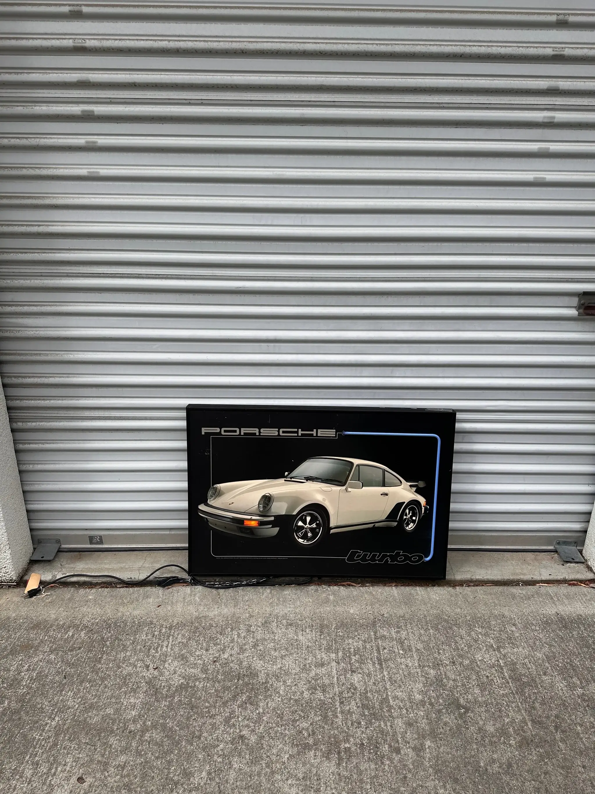 MP: Neon Illuminated 1980s Porsche Advertisement | PCARMARKET