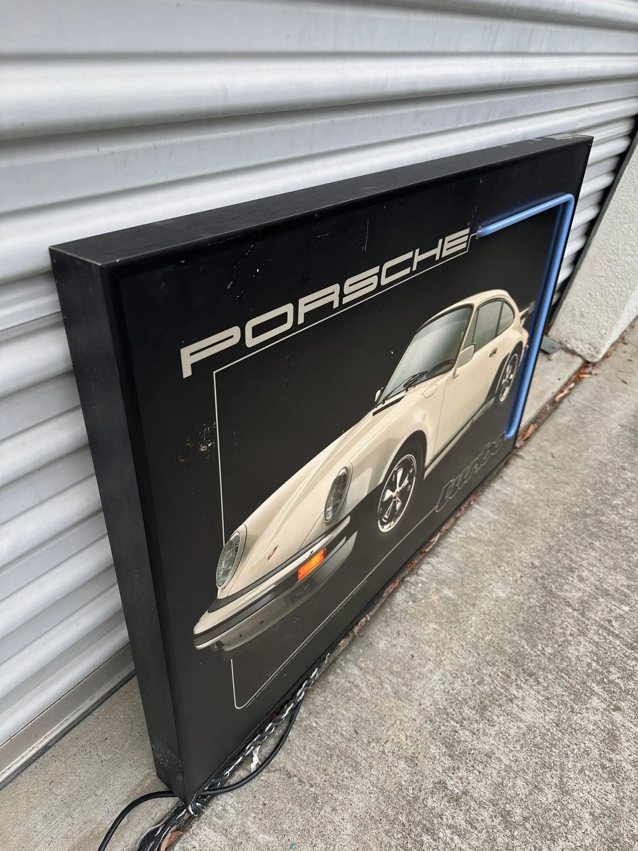 MP: Neon Illuminated 1980s Porsche Advertisement | PCARMARKET