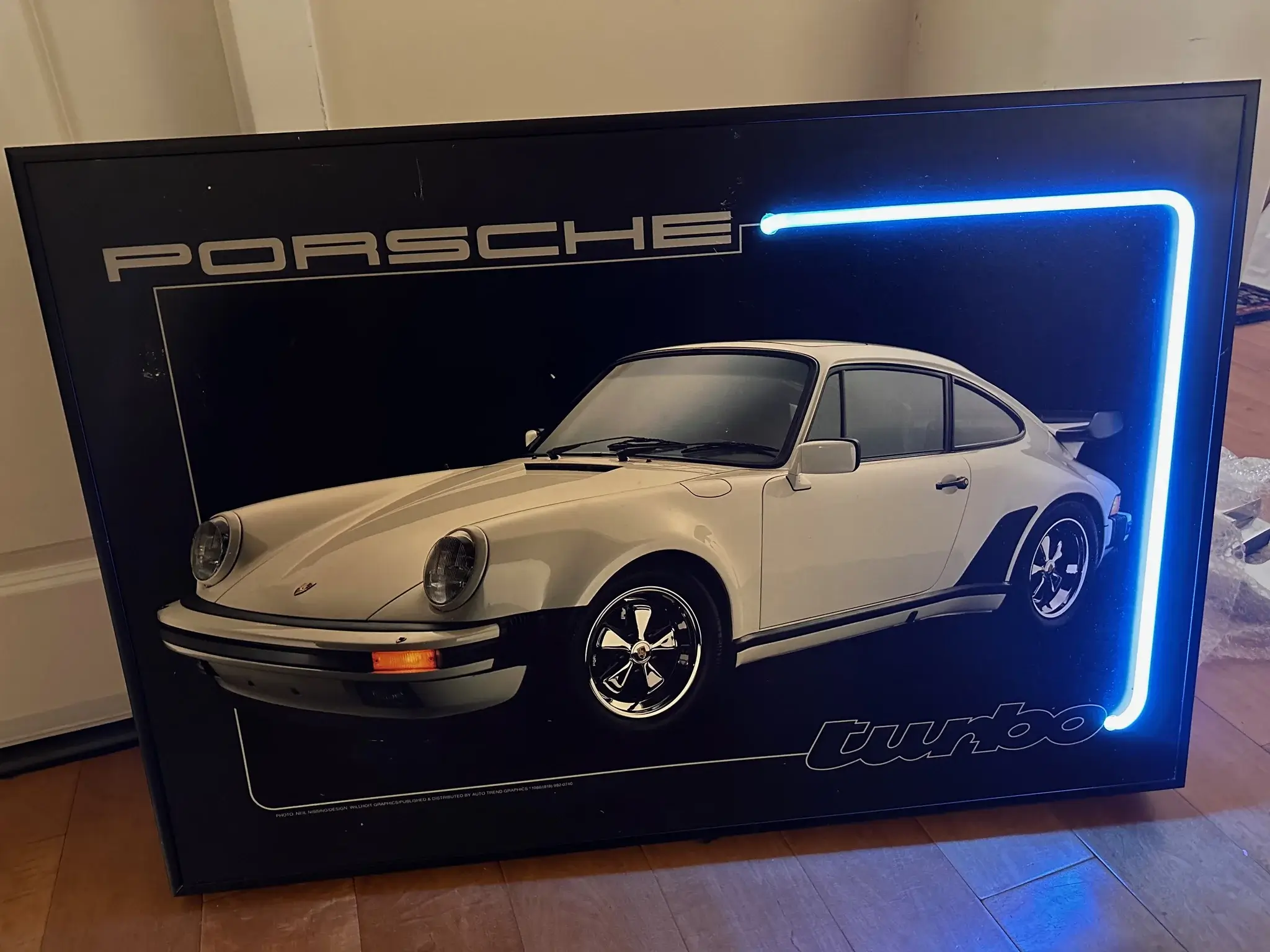 MP: Neon Illuminated 1980s Porsche Advertisement | PCARMARKET