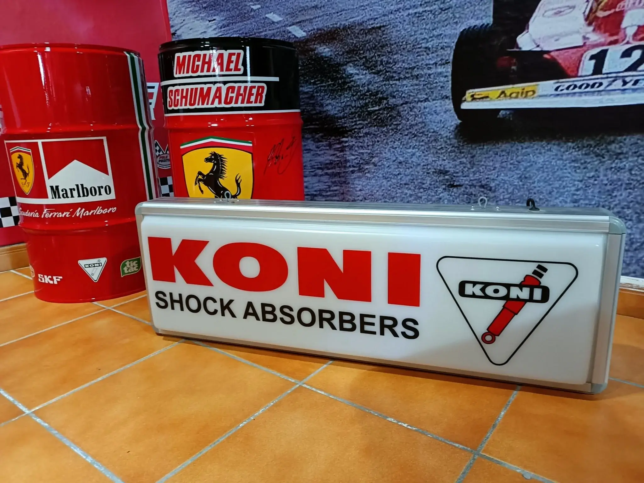 Illuminated Double-Sided Koni Shock Absorbers Sign | PCARMARKET