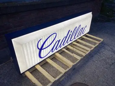 MP: Large Illuminated Cadillac Sign (8') | PCARMARKET