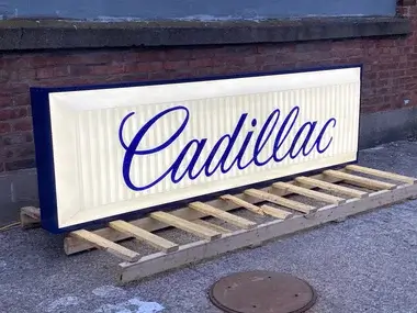 MP: Large Illuminated Cadillac Sign (8') | PCARMARKET