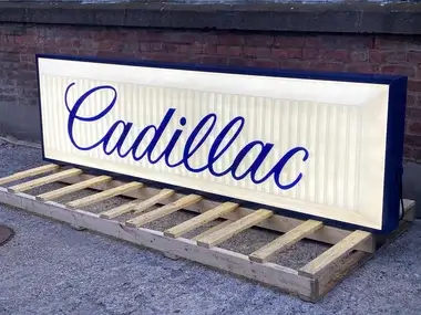 MP: Large Illuminated Cadillac Sign (8') | PCARMARKET