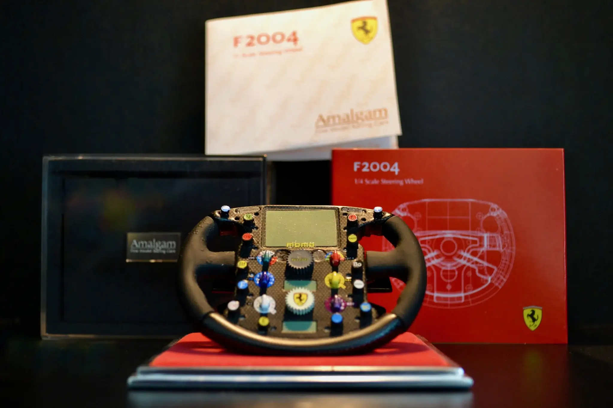 No Reserve 1:4 Scale Ferrari F2004 Steering Wheel Model by Amalgam