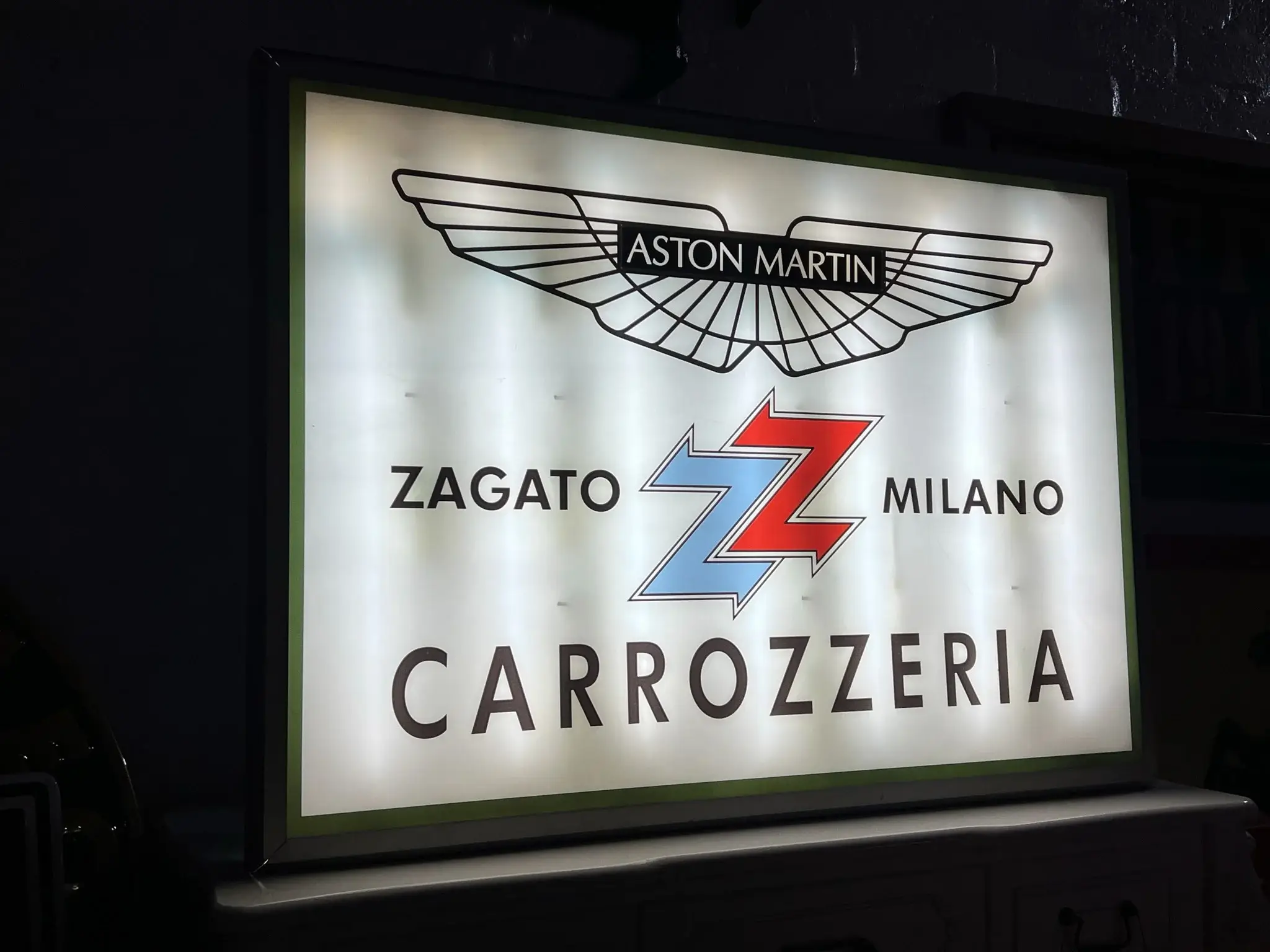MP: 2000s Aston Martin Zagato Carrozzeria Sign | PCARMARKET