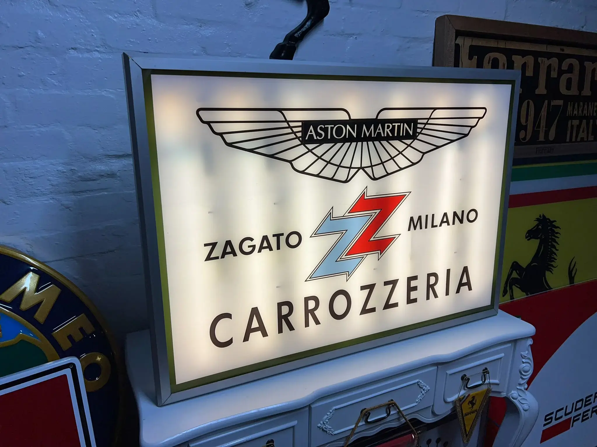 MP: 2000s Aston Martin Zagato Carrozzeria Sign | PCARMARKET