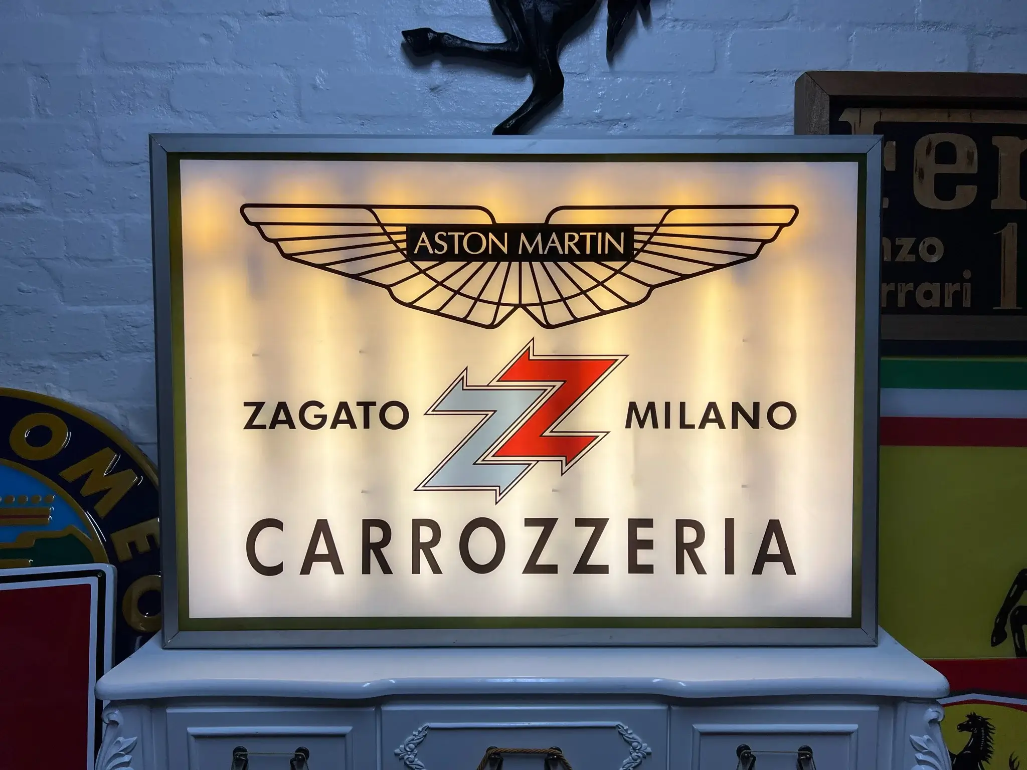 MP: 2000s Aston Martin Zagato Carrozzeria Sign | PCARMARKET