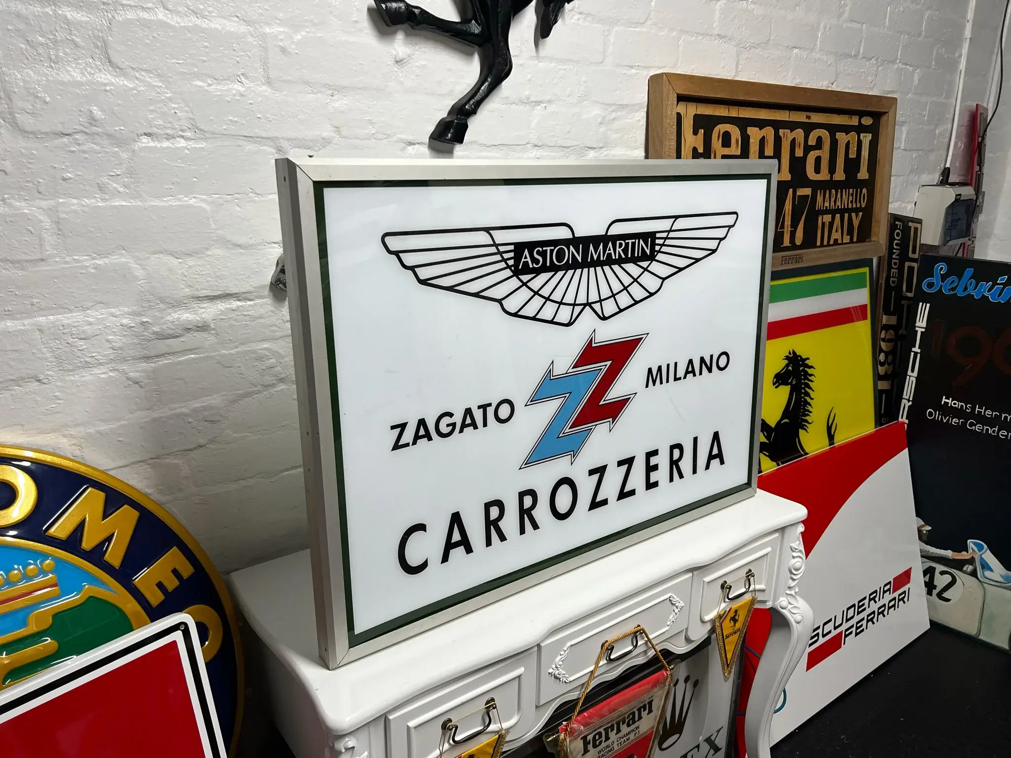 MP: 2000s Aston Martin Zagato Carrozzeria Sign | PCARMARKET