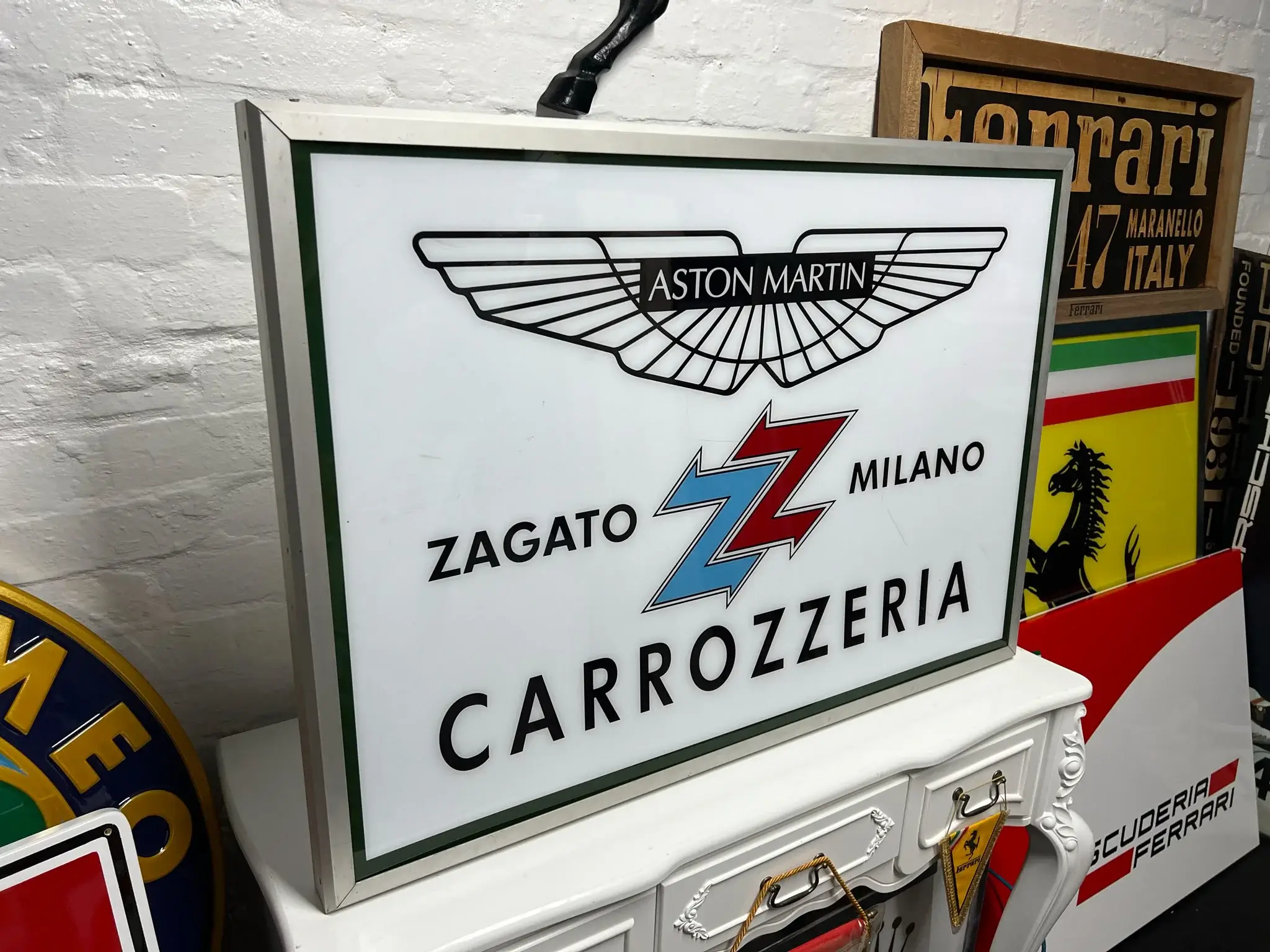 MP: 2000s Aston Martin Zagato Carrozzeria Sign | PCARMARKET