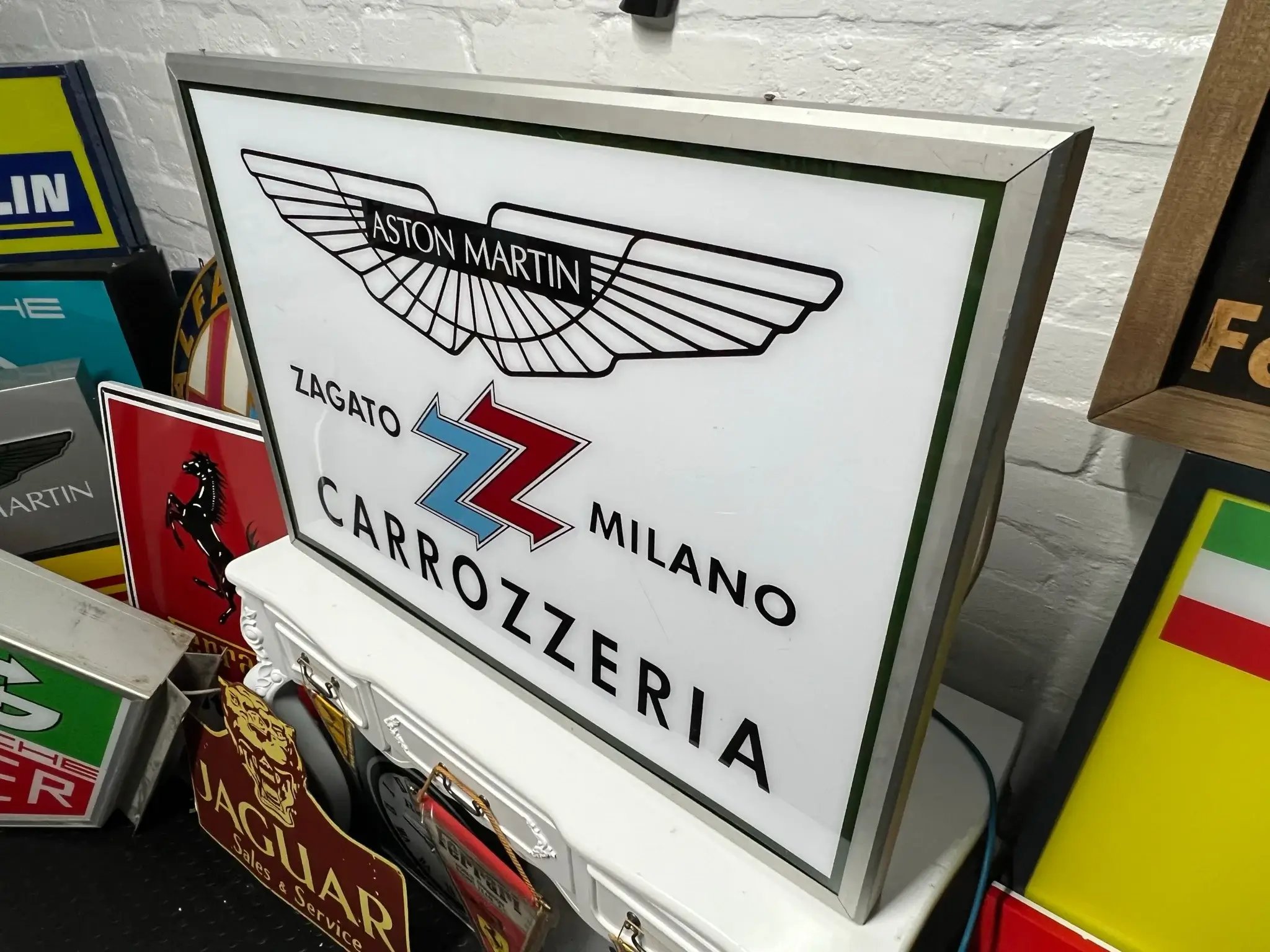 MP: 2000s Aston Martin Zagato Carrozzeria Sign | PCARMARKET