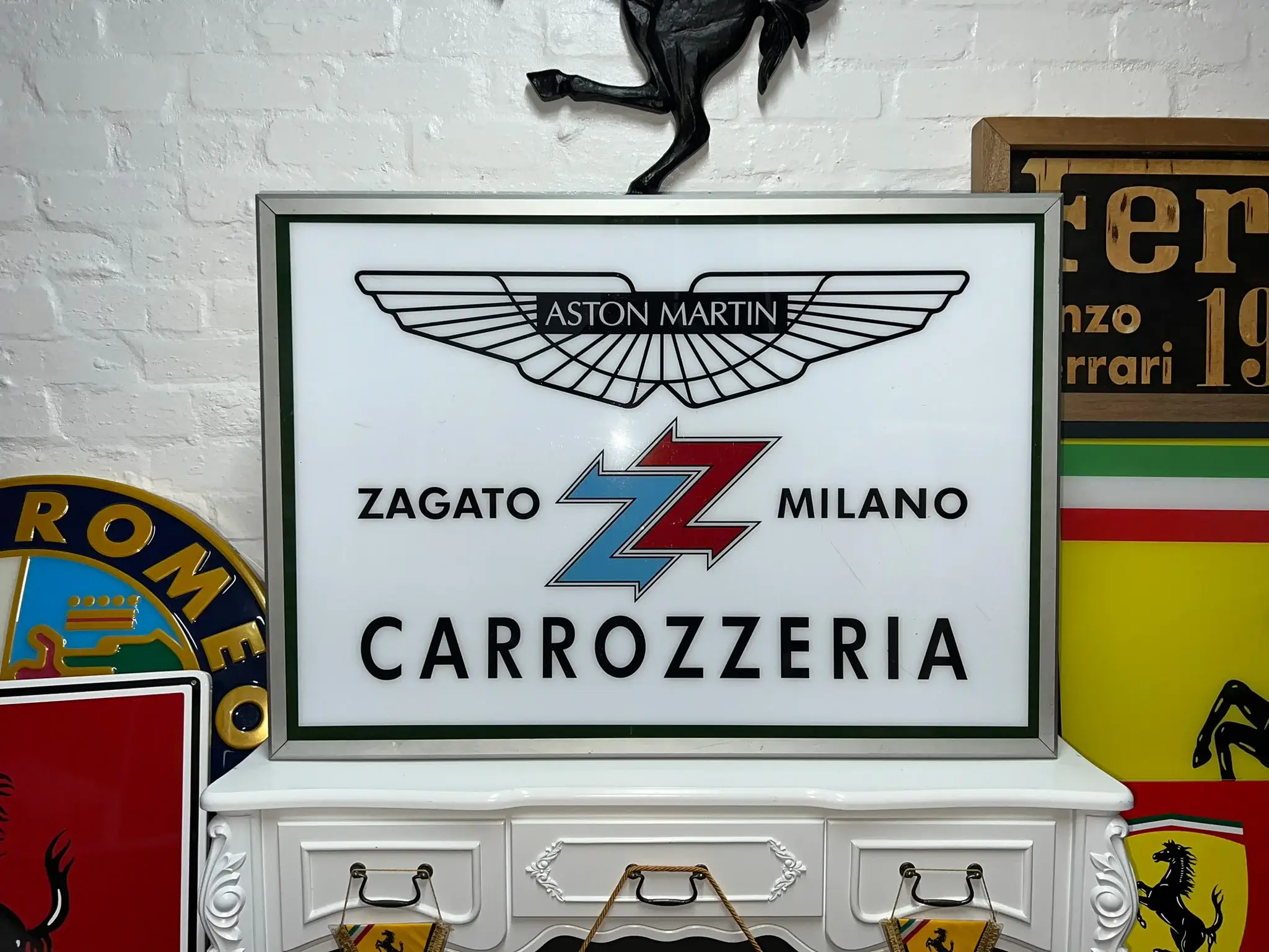 MP: 2000s Aston Martin Zagato Carrozzeria Sign | PCARMARKET