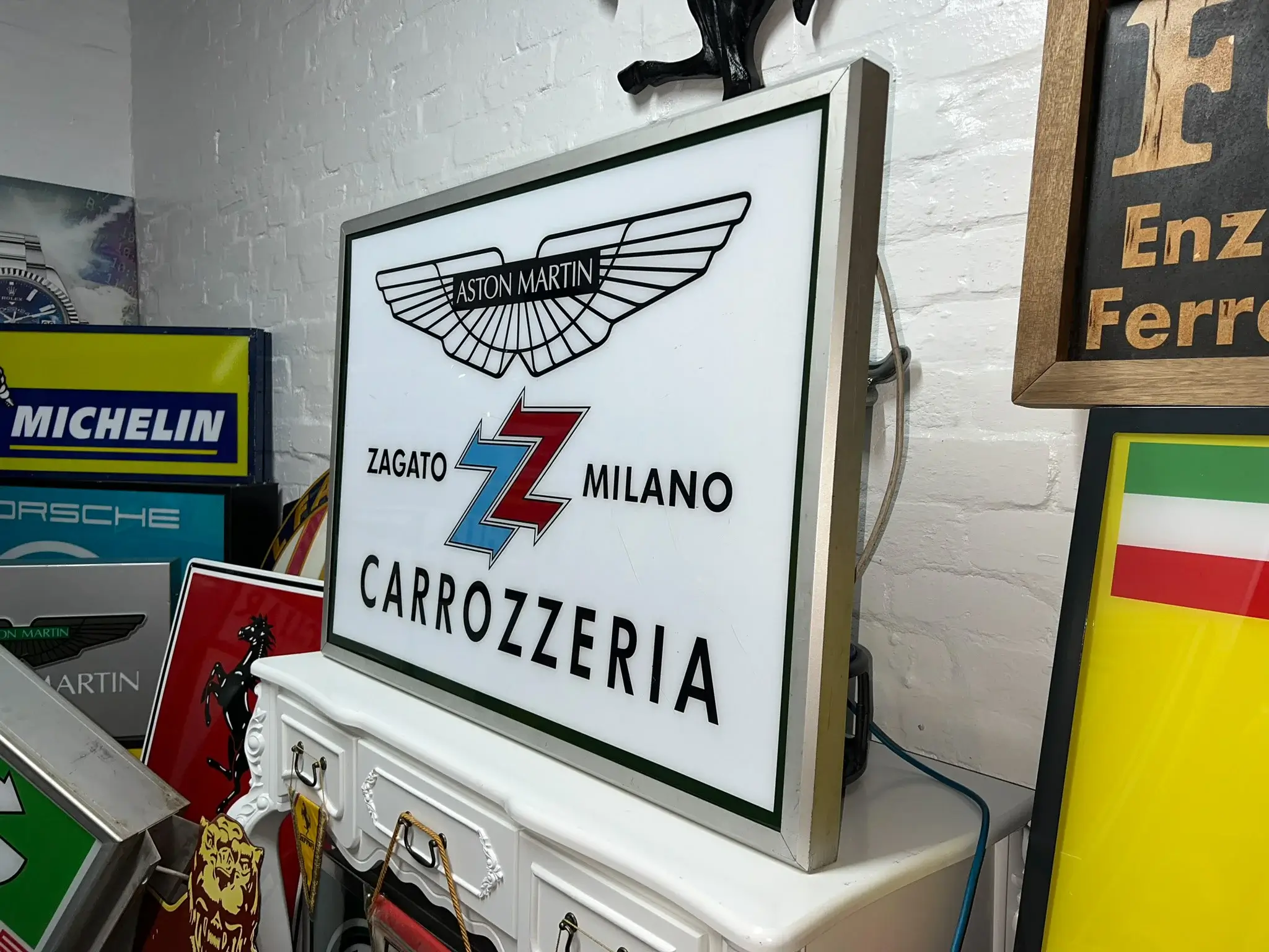 MP: 2000s Aston Martin Zagato Carrozzeria Sign | PCARMARKET