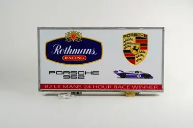 MP: Illuminated Porsche Rothmans Double Sided Sign | PCARMARKET