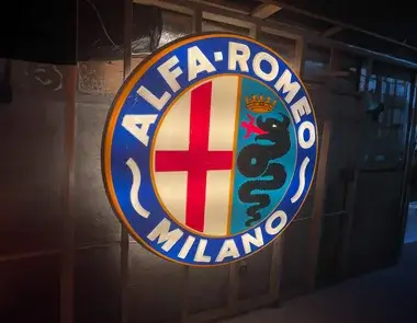 MP: Illuminated Alfa Romeo Milano Sign | PCARMARKET