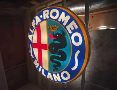 MP: Illuminated Alfa Romeo Milano Sign | PCARMARKET