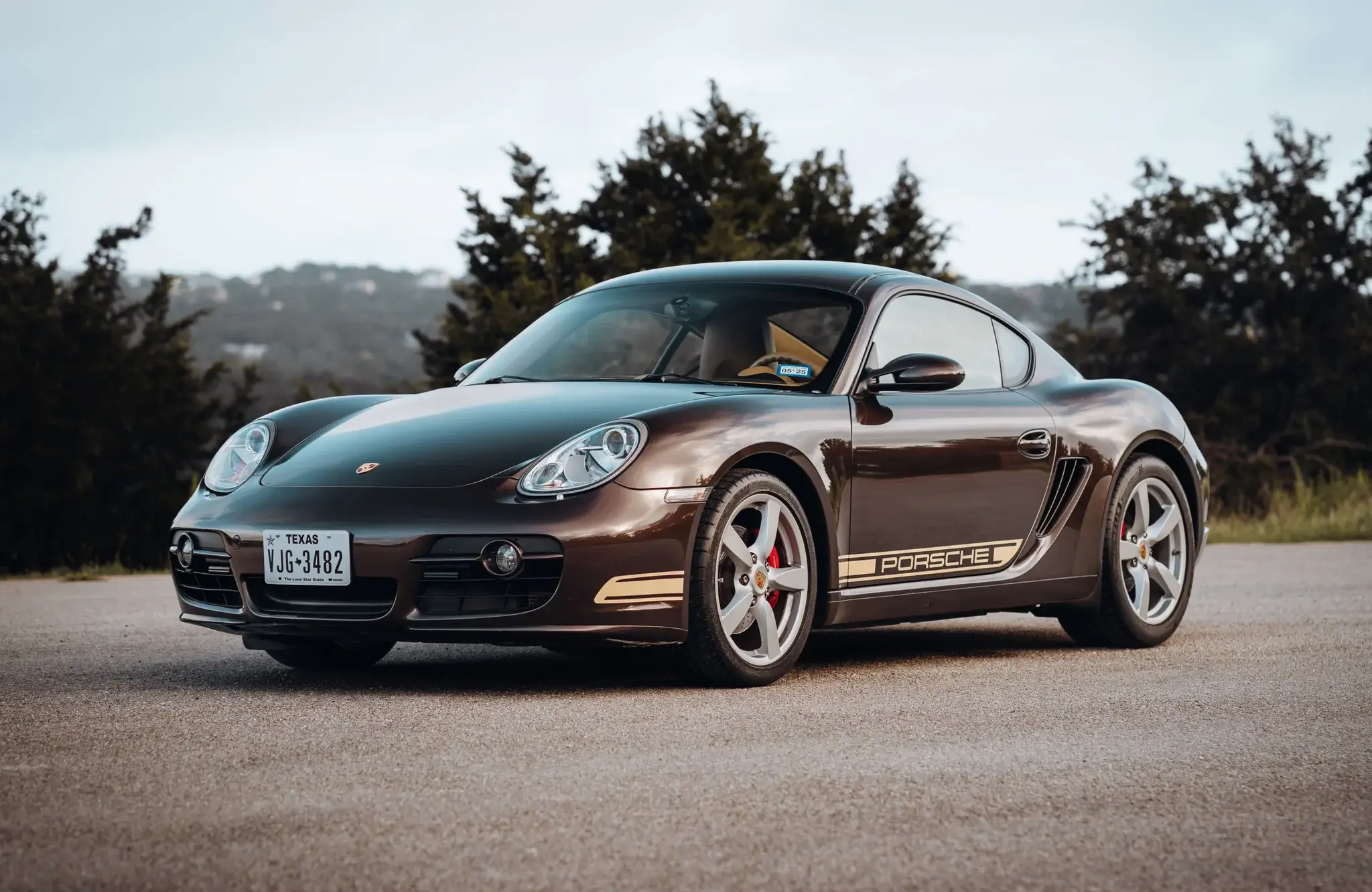 42k-Mile 2008 Porsche 987 Cayman S 6-Speed Macadamia Metallic