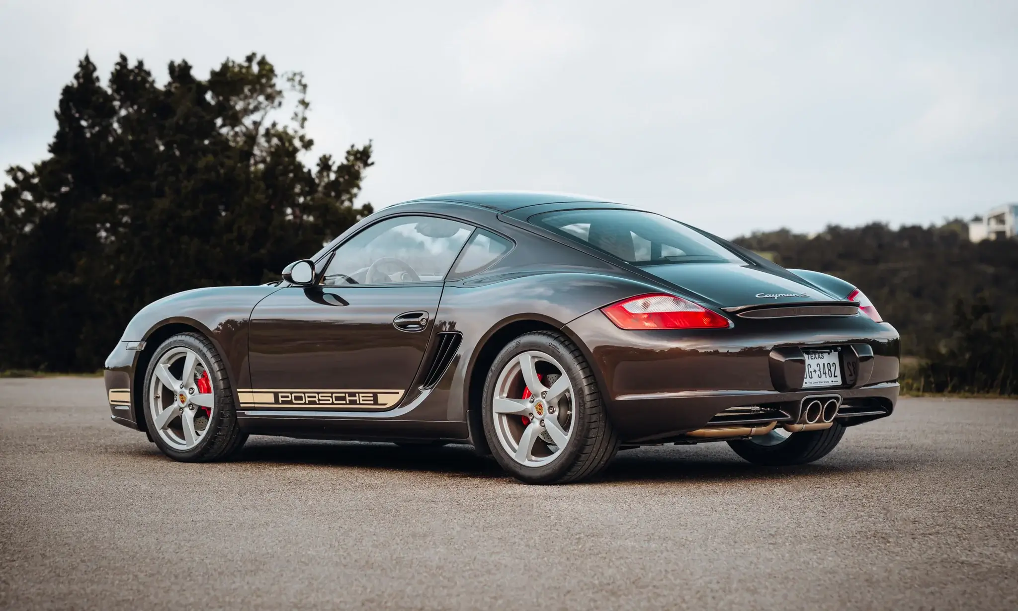 42k-Mile 2008 Porsche 987 Cayman S 6-Speed Macadamia Metallic