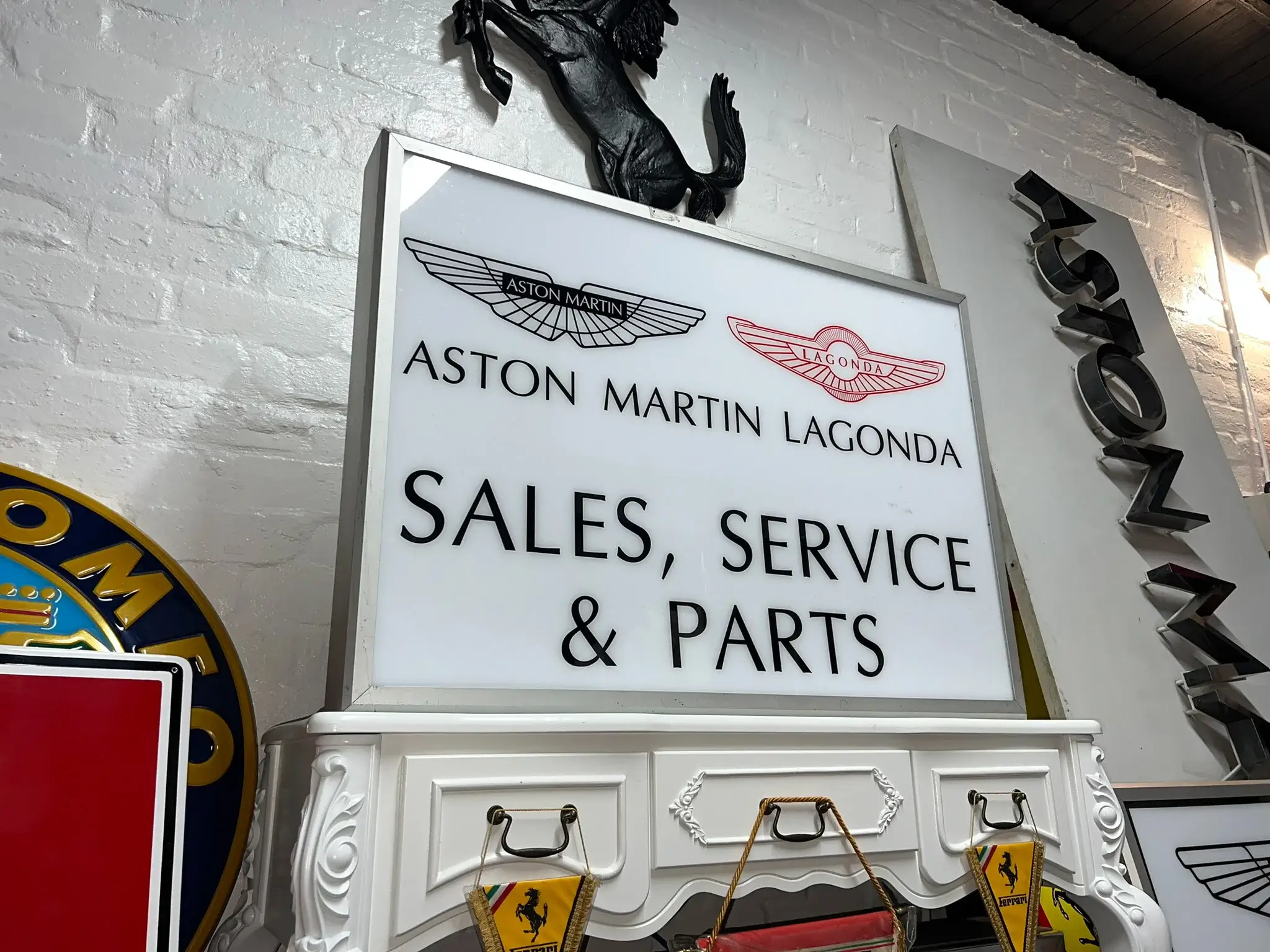 MP: Illuminated Aston Martin Lagonda Sign | PCARMARKET