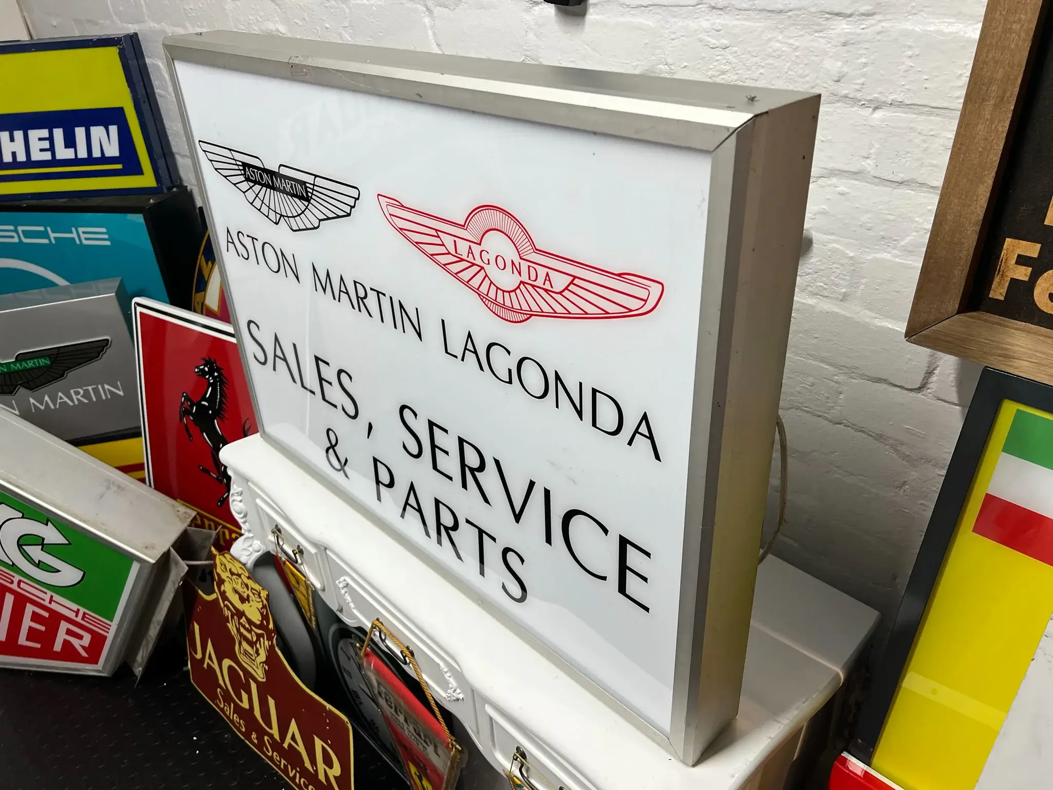 MP: Illuminated Aston Martin Lagonda Sign | PCARMARKET