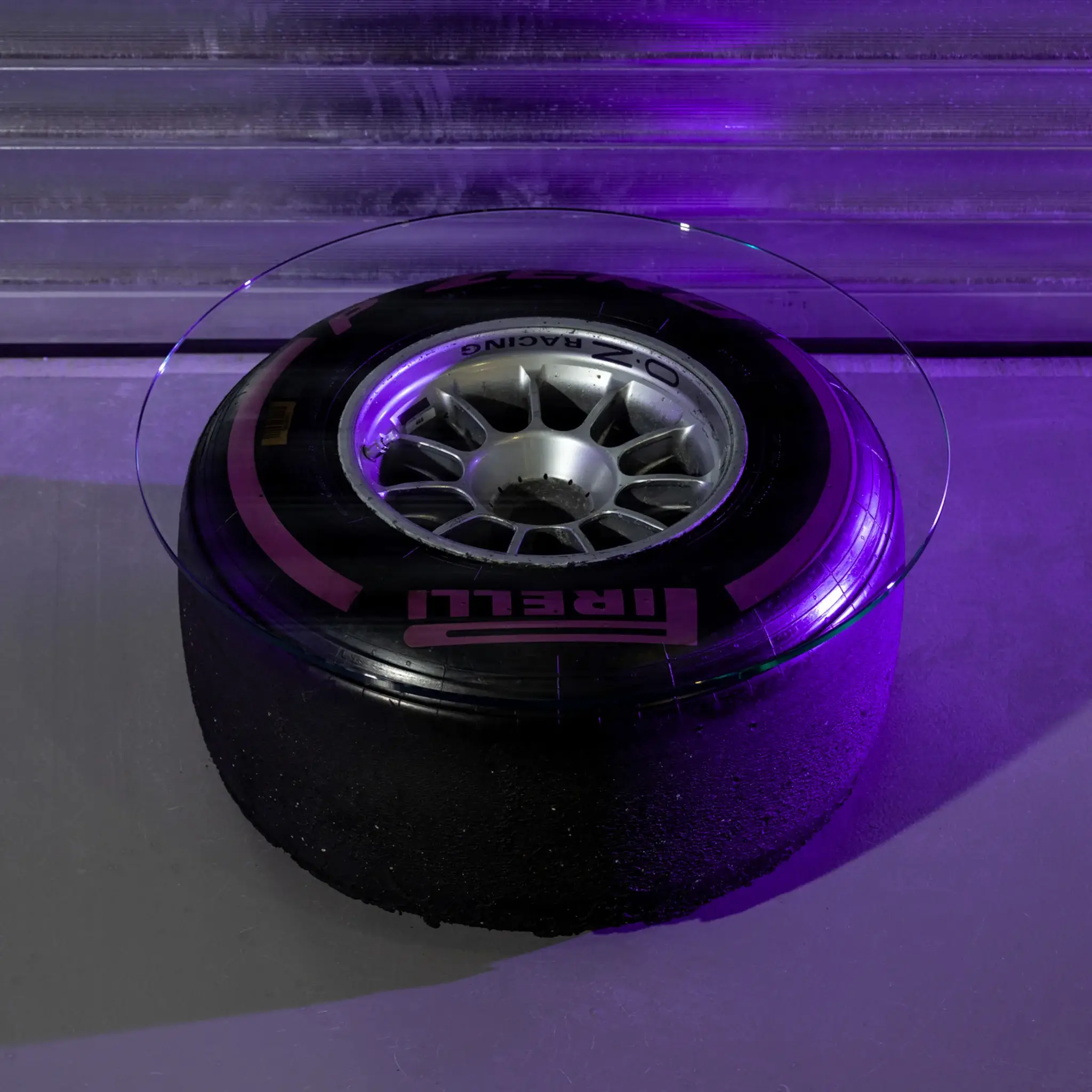 MP: Red Bull F1 Wheel & Tire Coffee Table | PCARMARKET