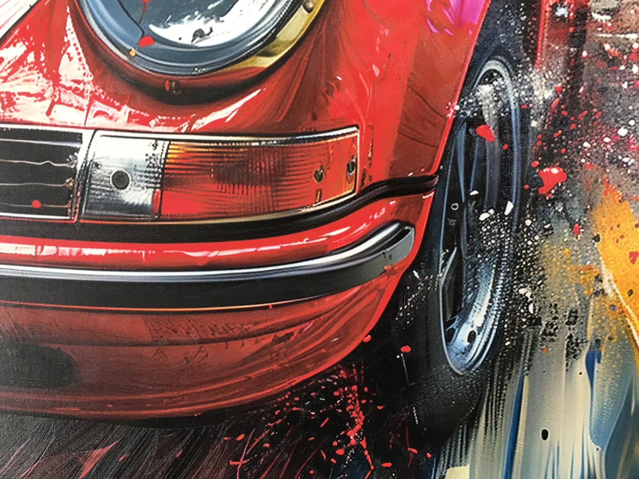 No Reserve Red Porsche 911 #2 Art Work by Greg Stirling | PCARMARKET