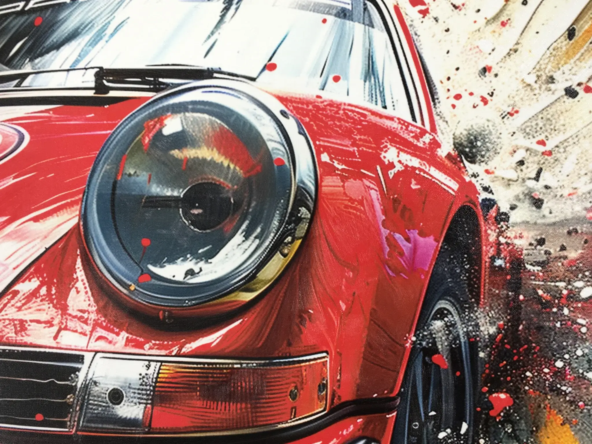 No Reserve Red Porsche 911 #2 Art Work by Greg Stirling | PCARMARKET