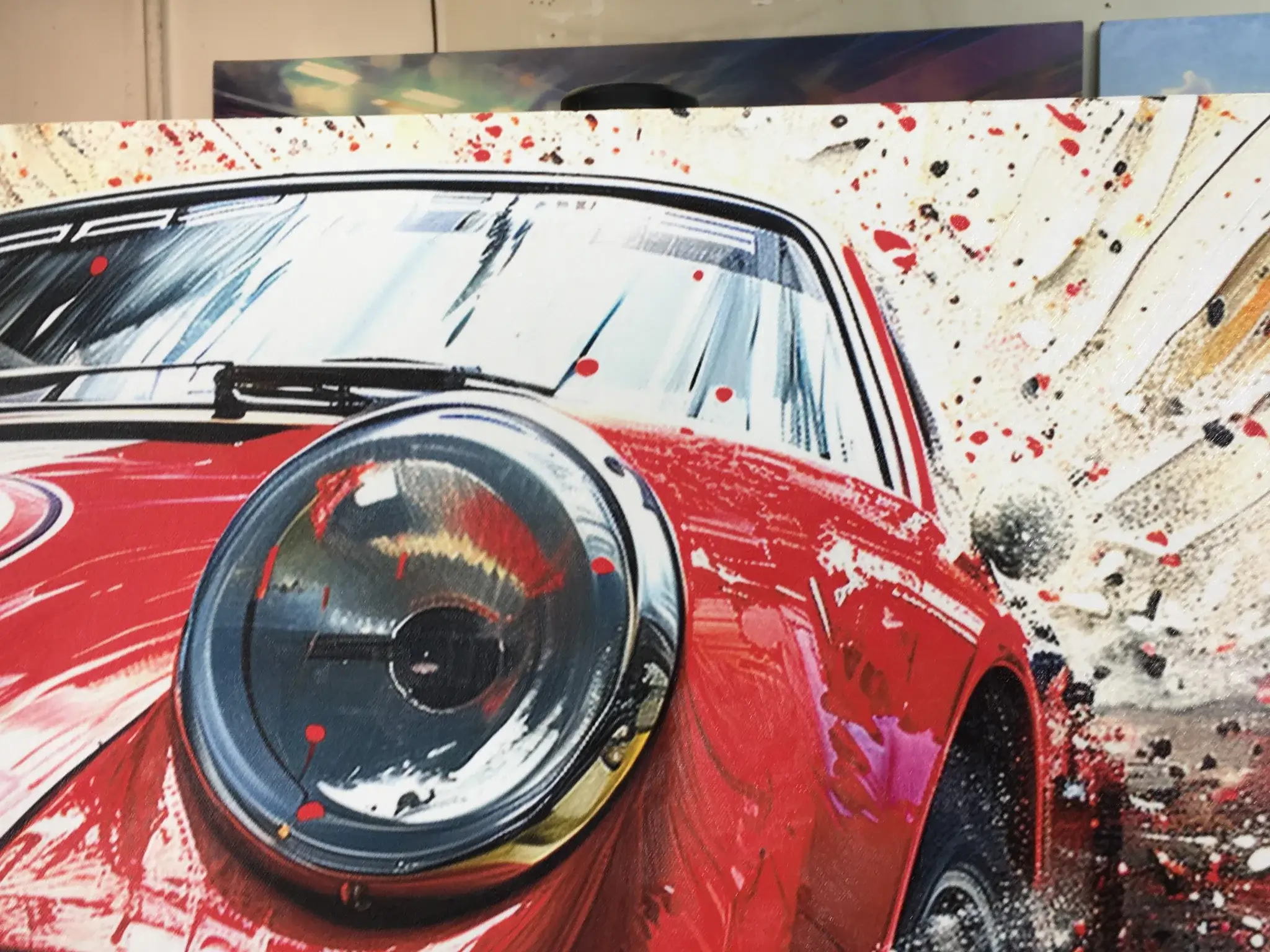 No Reserve Red Porsche 911 #2 Art Work by Greg Stirling | PCARMARKET