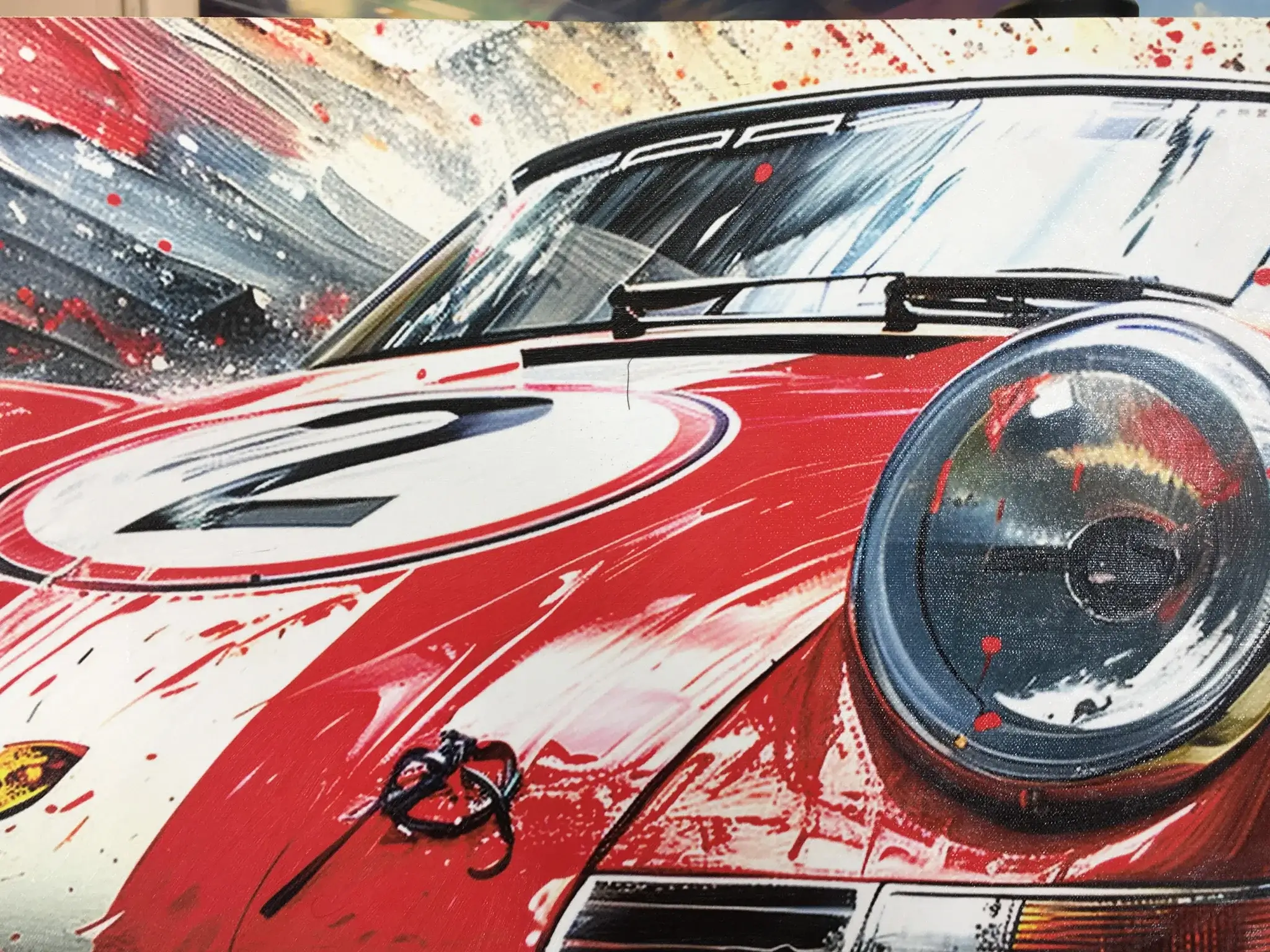 No Reserve Red Porsche 911 #2 Art Work by Greg Stirling | PCARMARKET