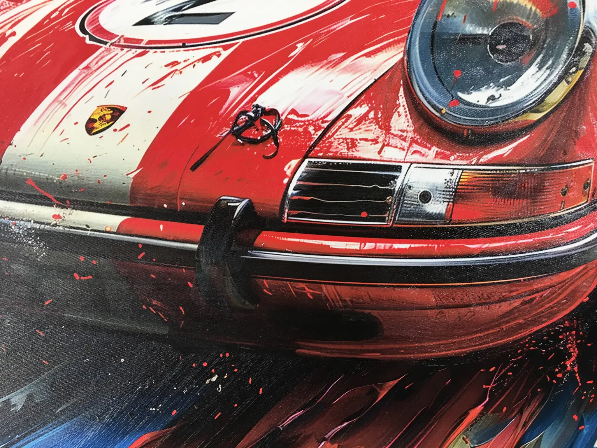 No Reserve Red Porsche 911 #2 Art Work by Greg Stirling | PCARMARKET
