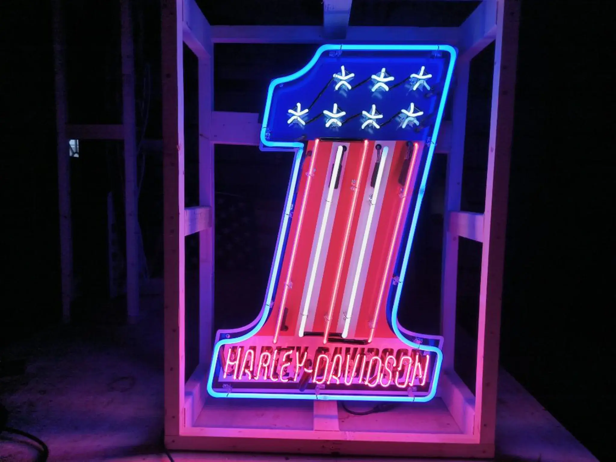 ガラス管ネオンサイン　ハーレーダビットソン/Harley-Davidson Harley Davidson Neon Sign | PCARMARKET