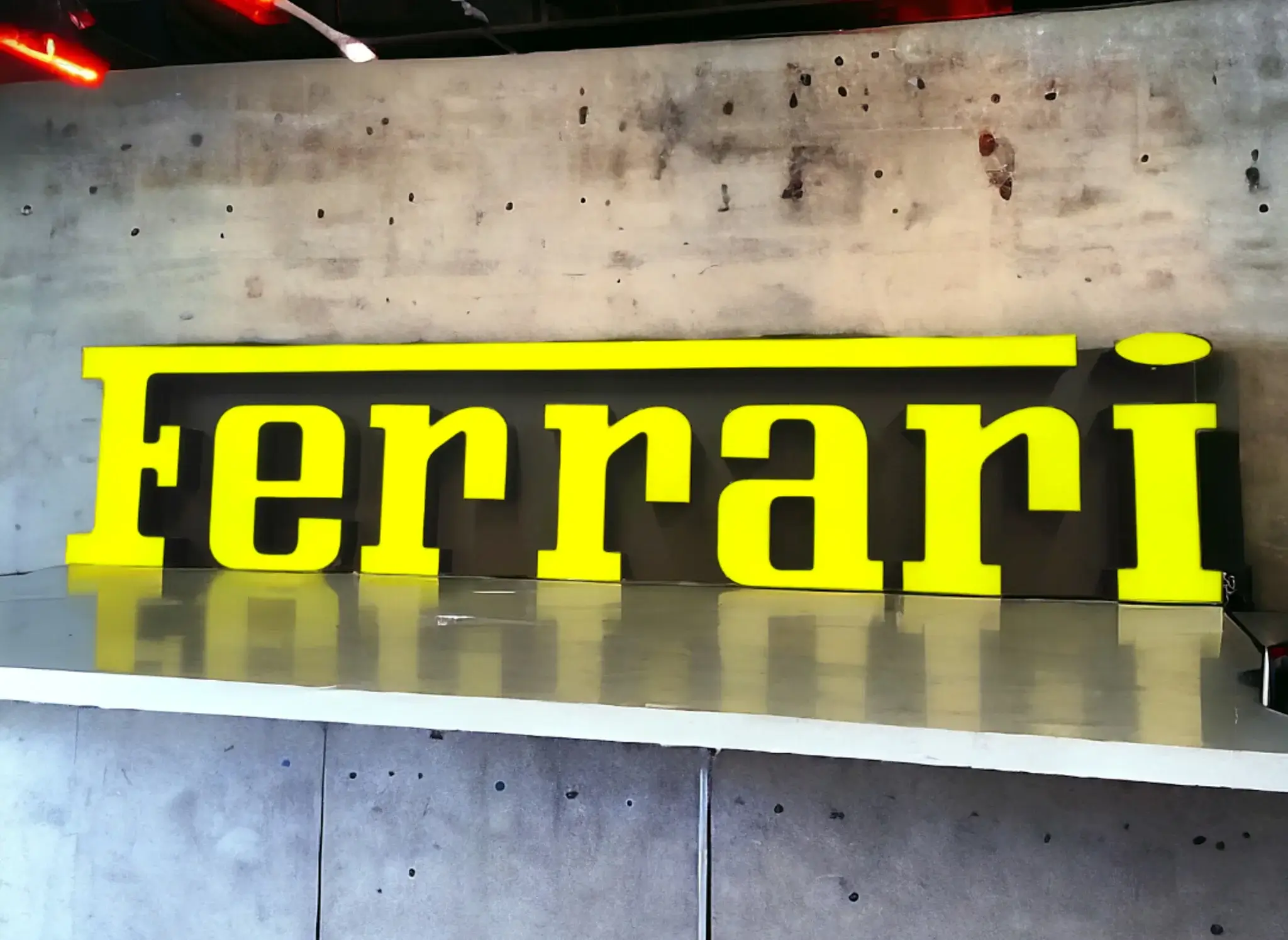 MP: Illuminated Ferrari Channel Letters Sign | PCARMARKET