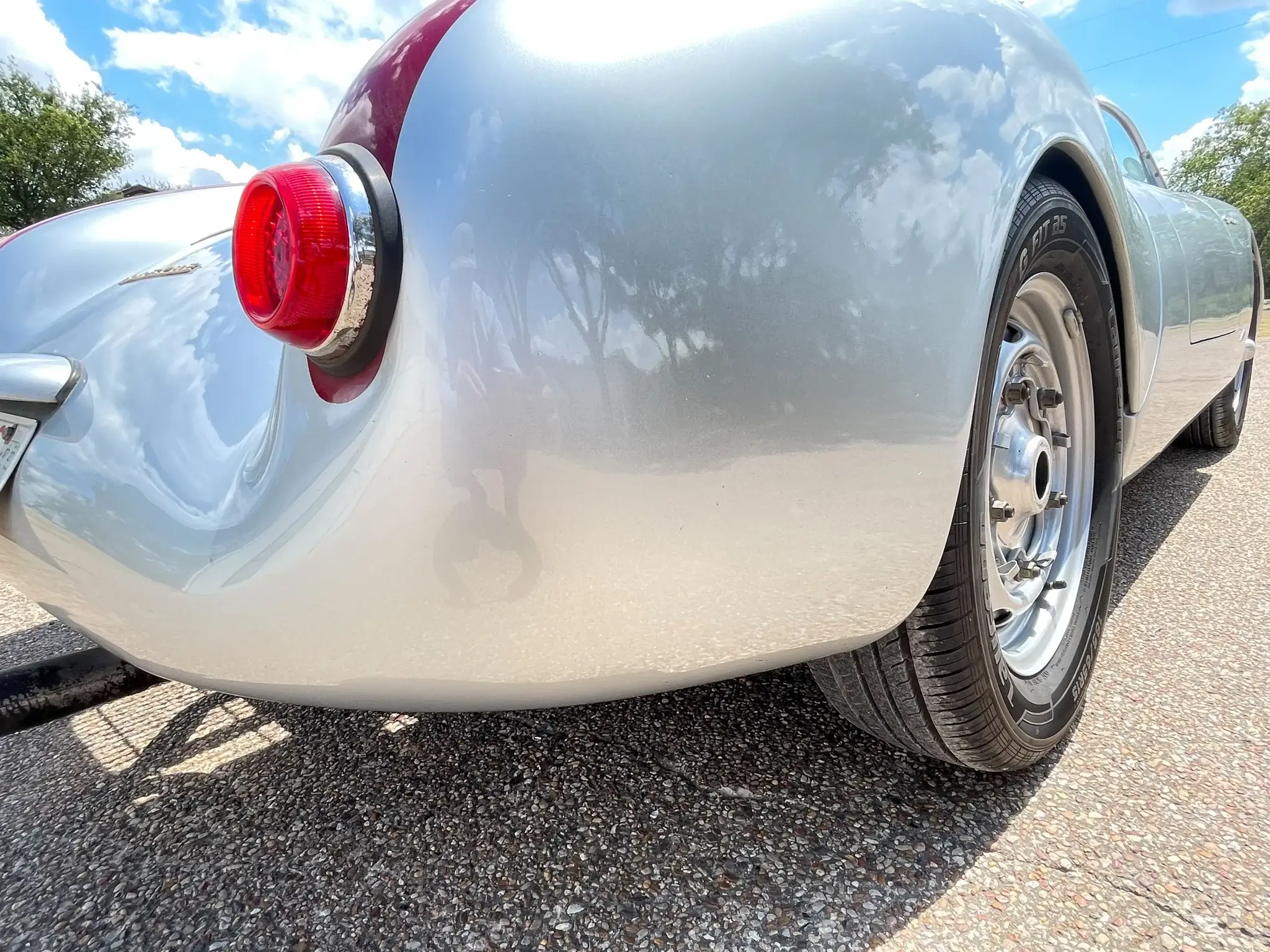 Jouet Friction MS Seidel - Porsche 550 Spyder Speedster 1955 - Allemagne - 28 Cm