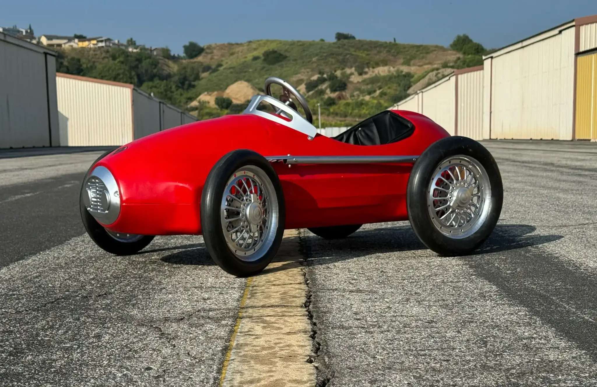 No Reserve American Retro Red Racer Pedal Car | PCARMARKET