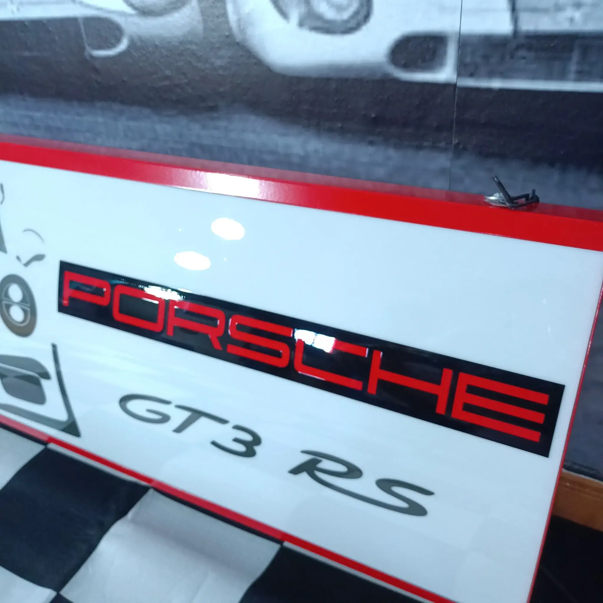 No Reserve Illuminated Porsche 911 GT3 RS Sign | PCARMARKET