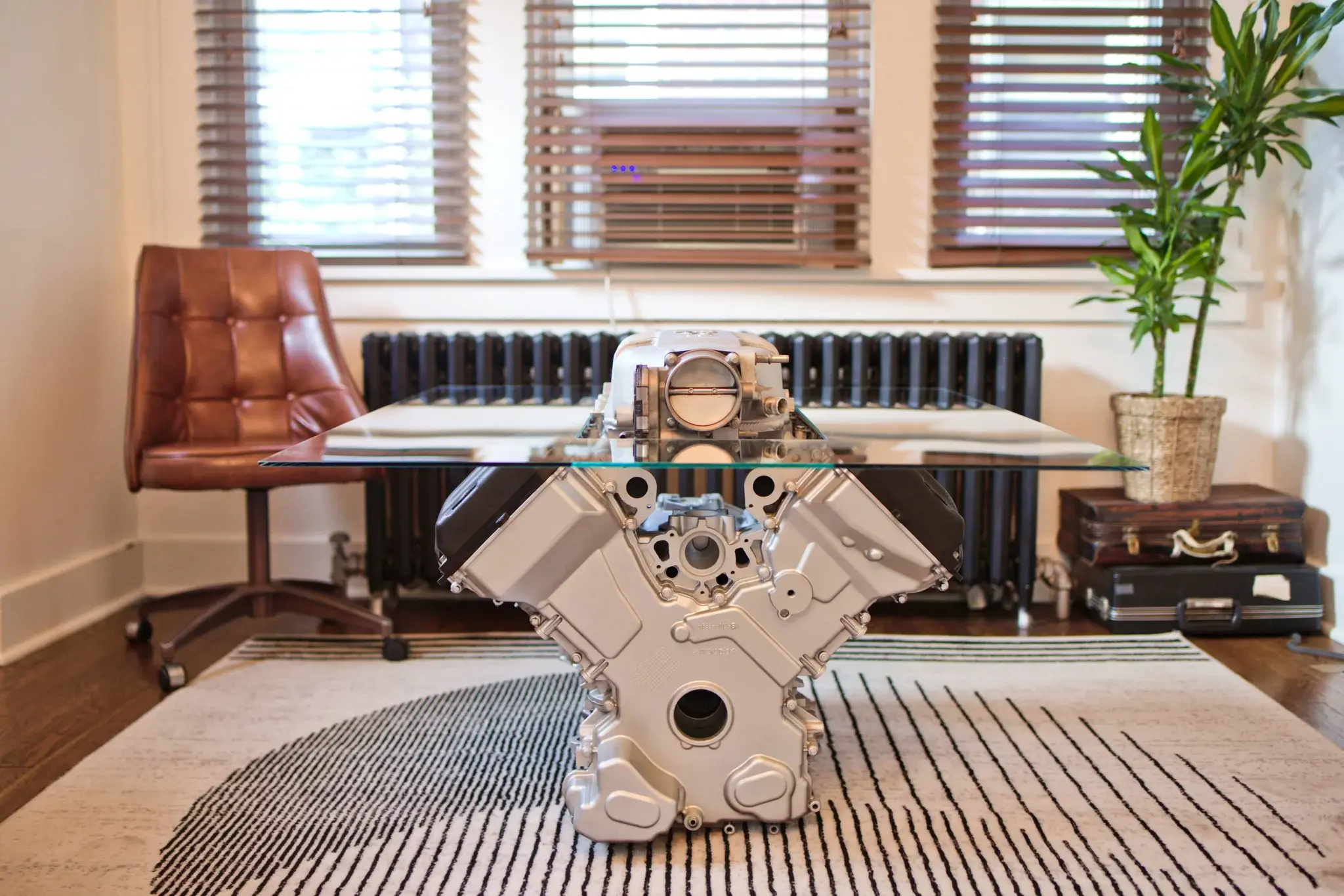 MP: Aston Martin Vantage V8 4.3 Engine Coffee Table | PCARMARKET