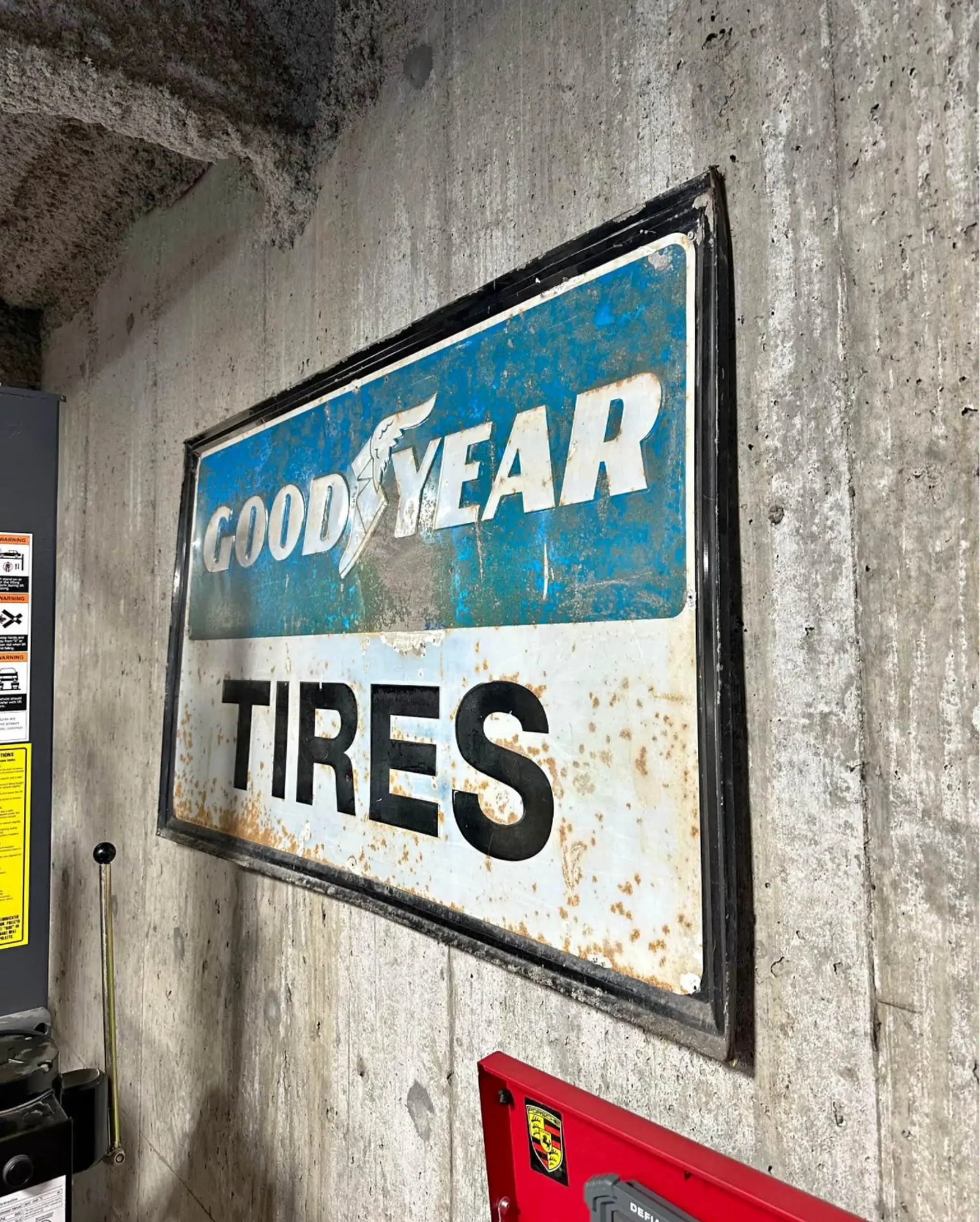 No Reserve Large Vintage Goodyear Tires Sign | PCARMARKET