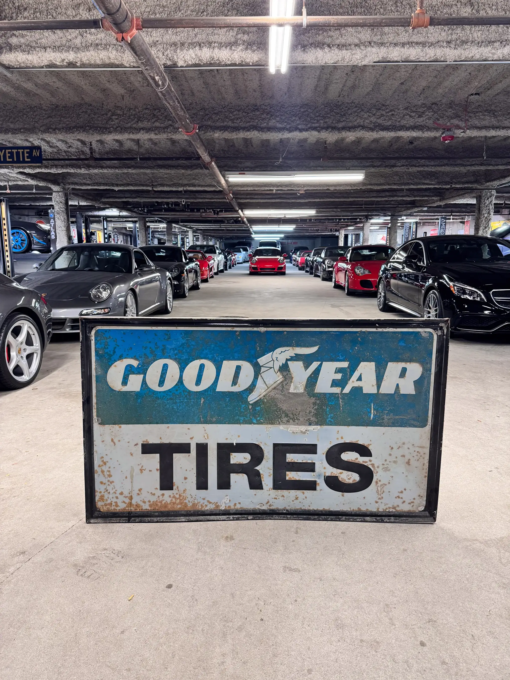 No Reserve Large Vintage Goodyear Tires Sign | PCARMARKET