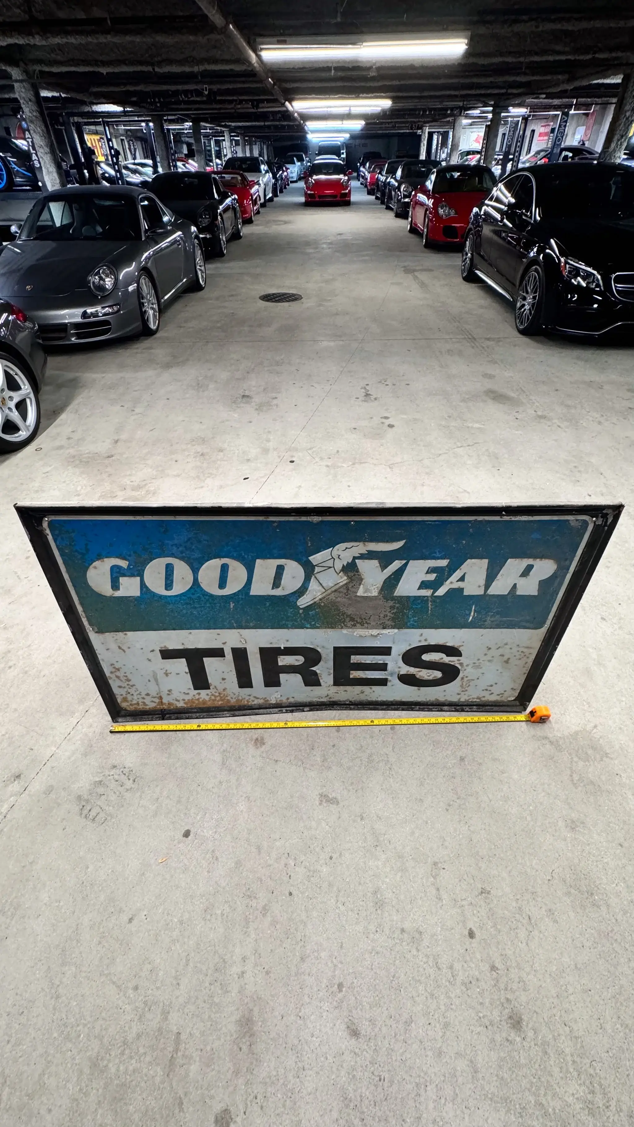 No Reserve Large Vintage Goodyear Tires Sign | PCARMARKET