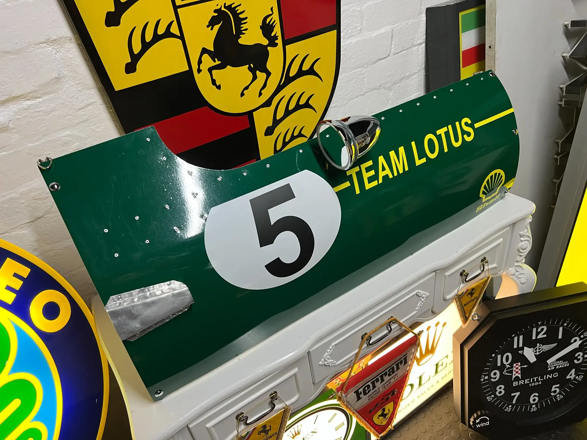 MP: Team Lotus Jim Clark No.5 Decorative F1 Hanging Door Panel