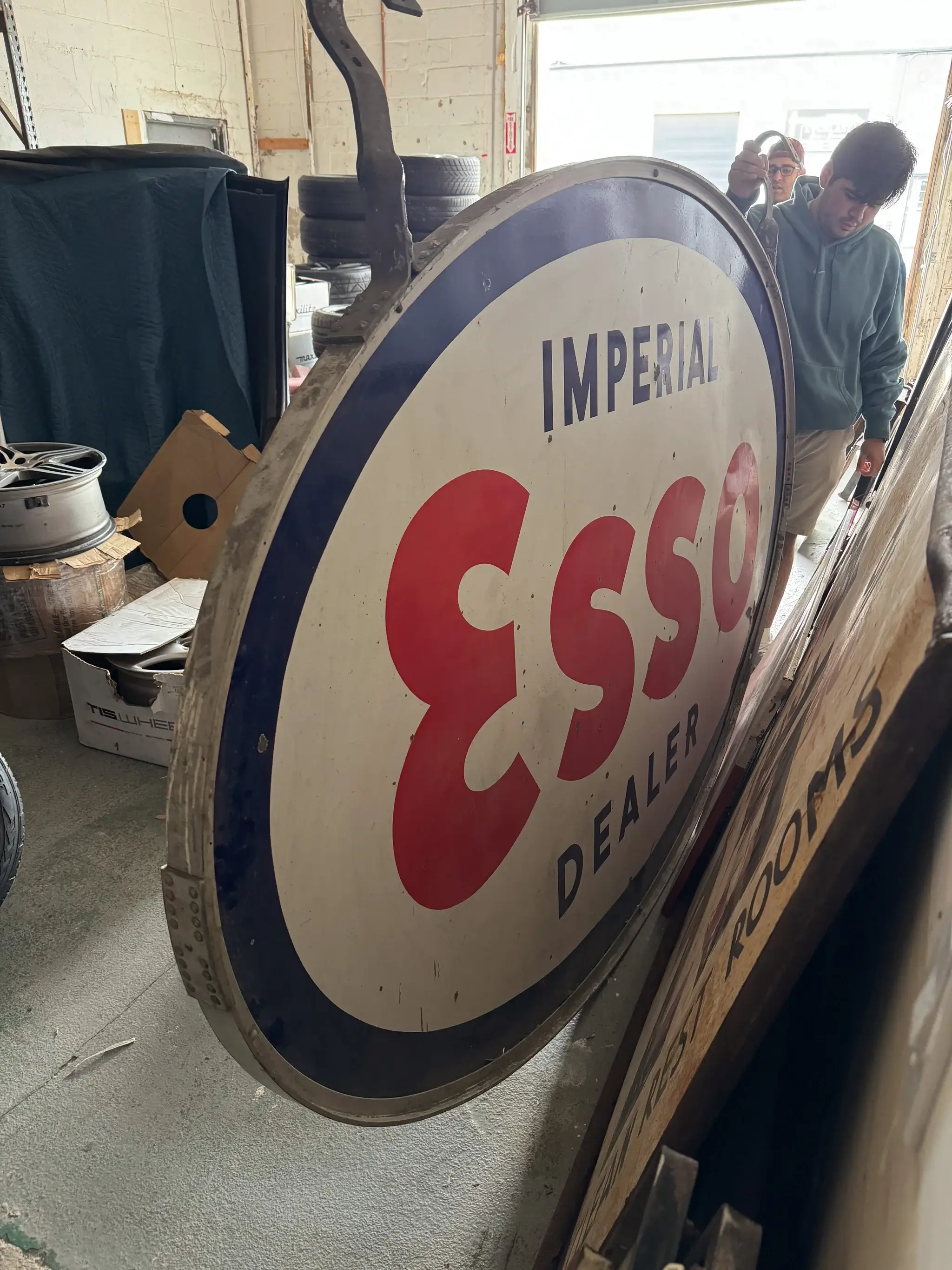 No Reserve Large Vintage Esso Imperial Dealer sign | PCARMARKET