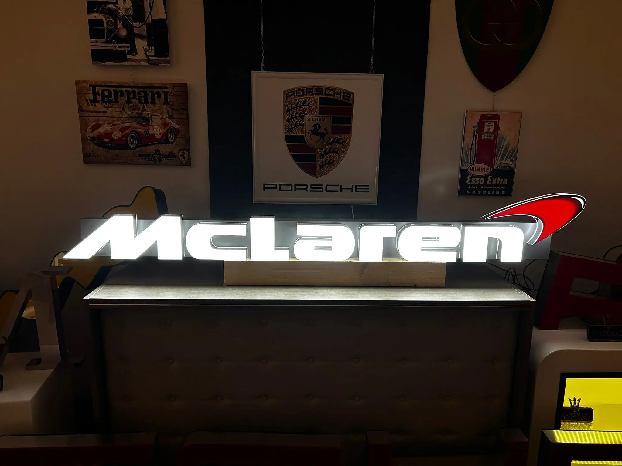 Illuminated Mclaren Sign | PCARMARKET
