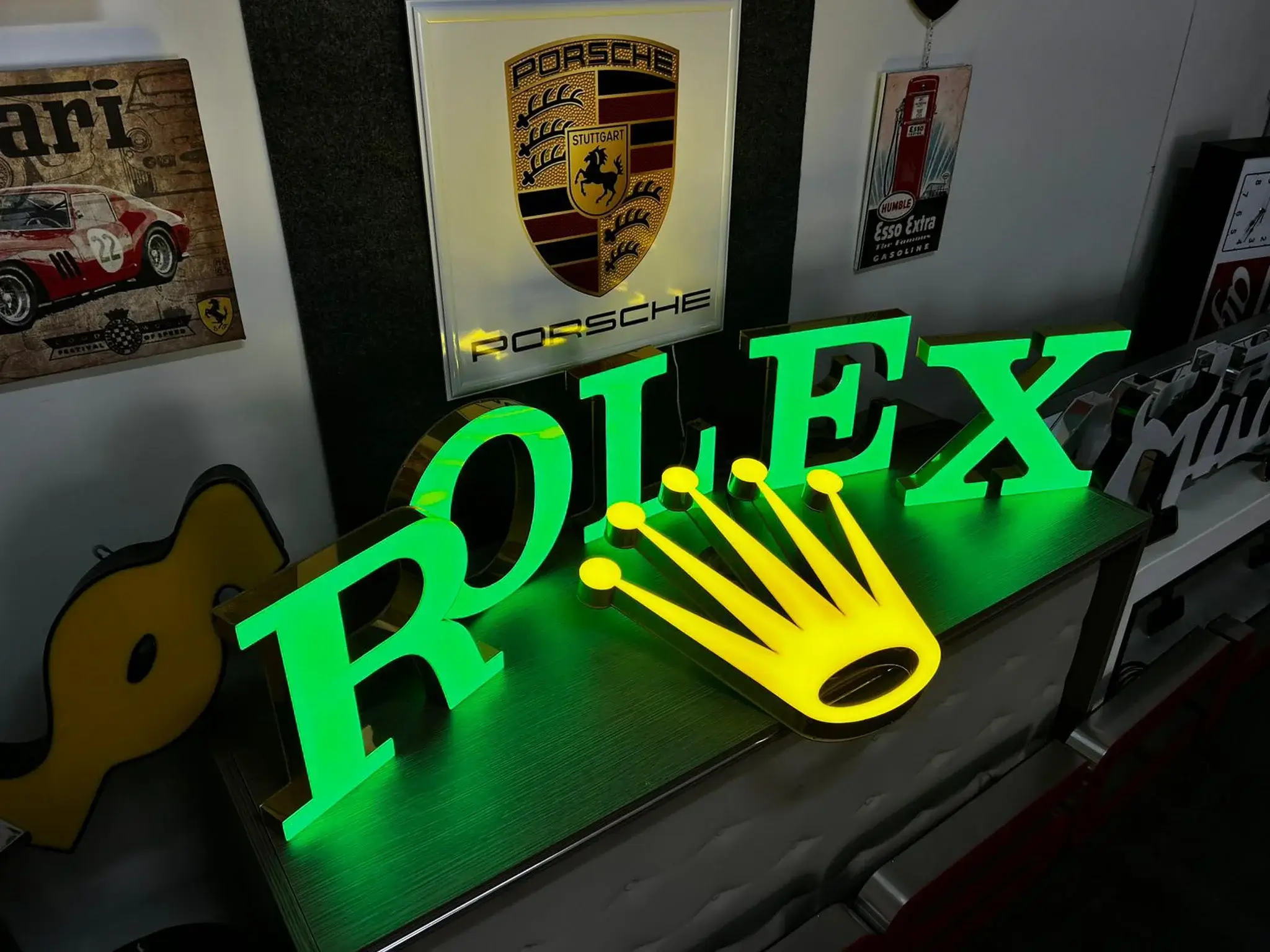 Large Illuminated Rolex Channel Letters Sign | PCARMARKET
